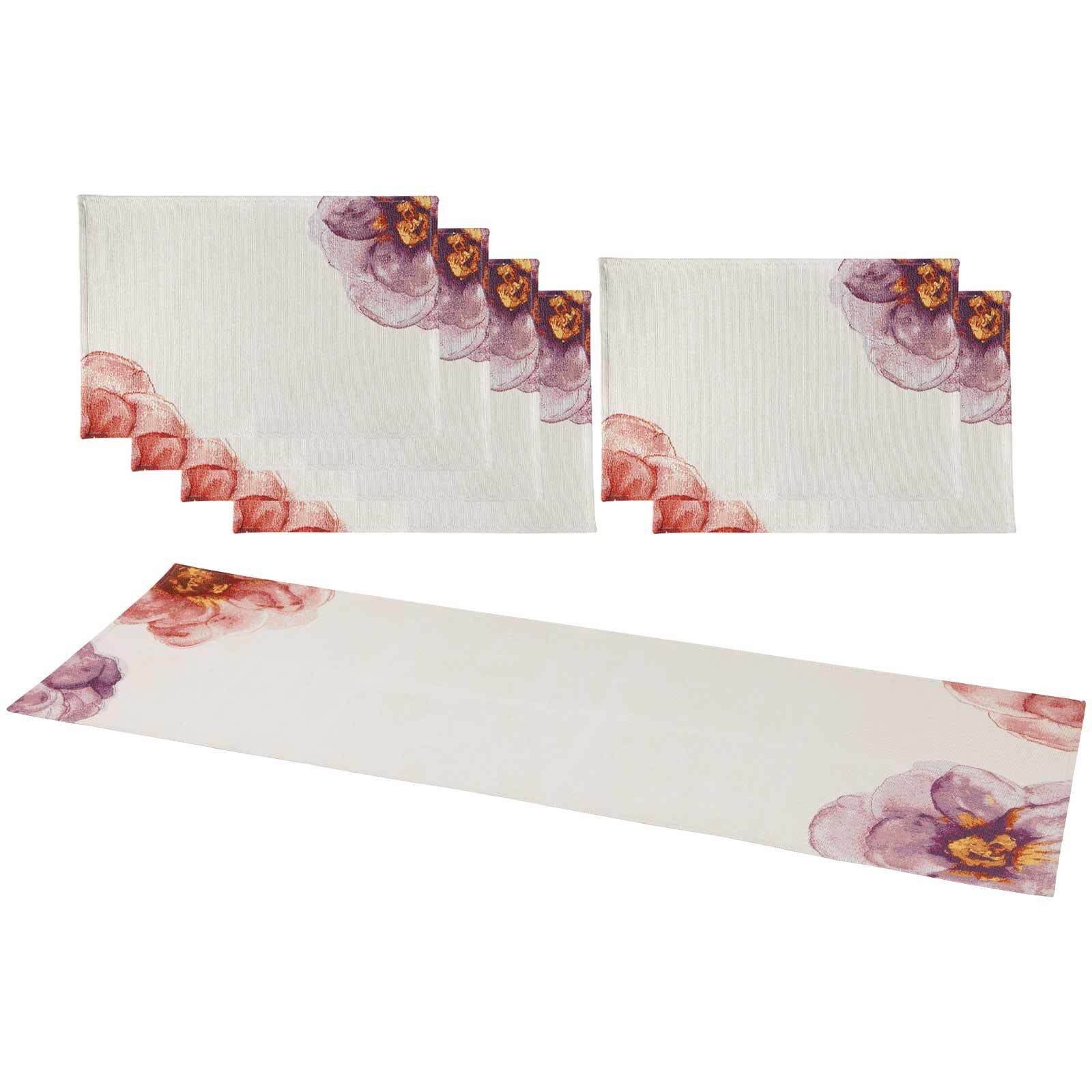 Villeroy & Boch Platzset Rose Garden Tischset 7er Set, (7-St)