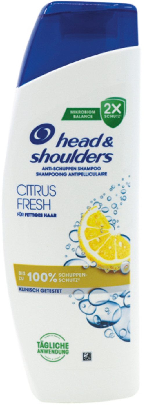 Head and Shoulders Kopfhaut-Pflegeshampoo Head&Shoulders Shampoo 300ml Citrus Fresh, 1-tlg.