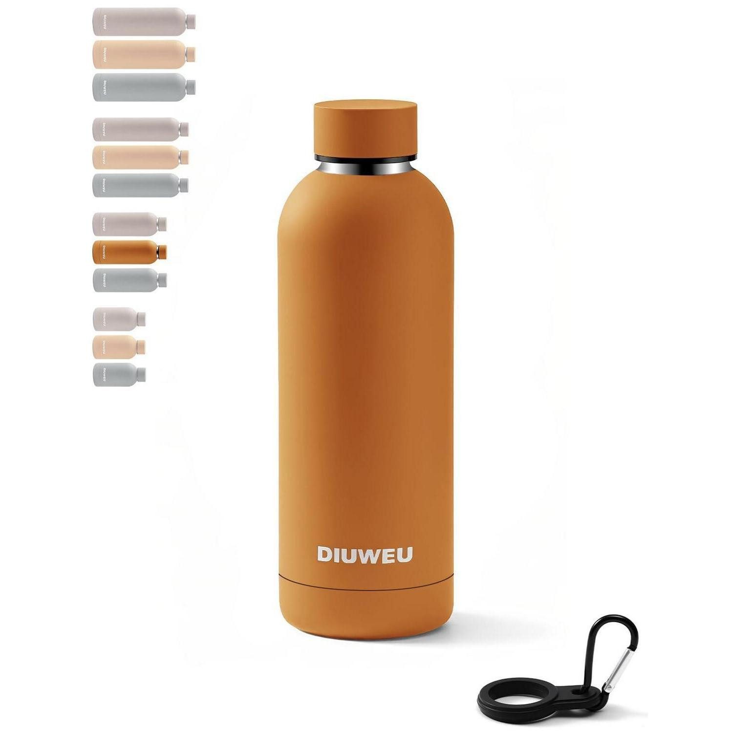 LuxusKollektion Thermoflasche Trinkflasche Edelstahl Orange 500 ml
