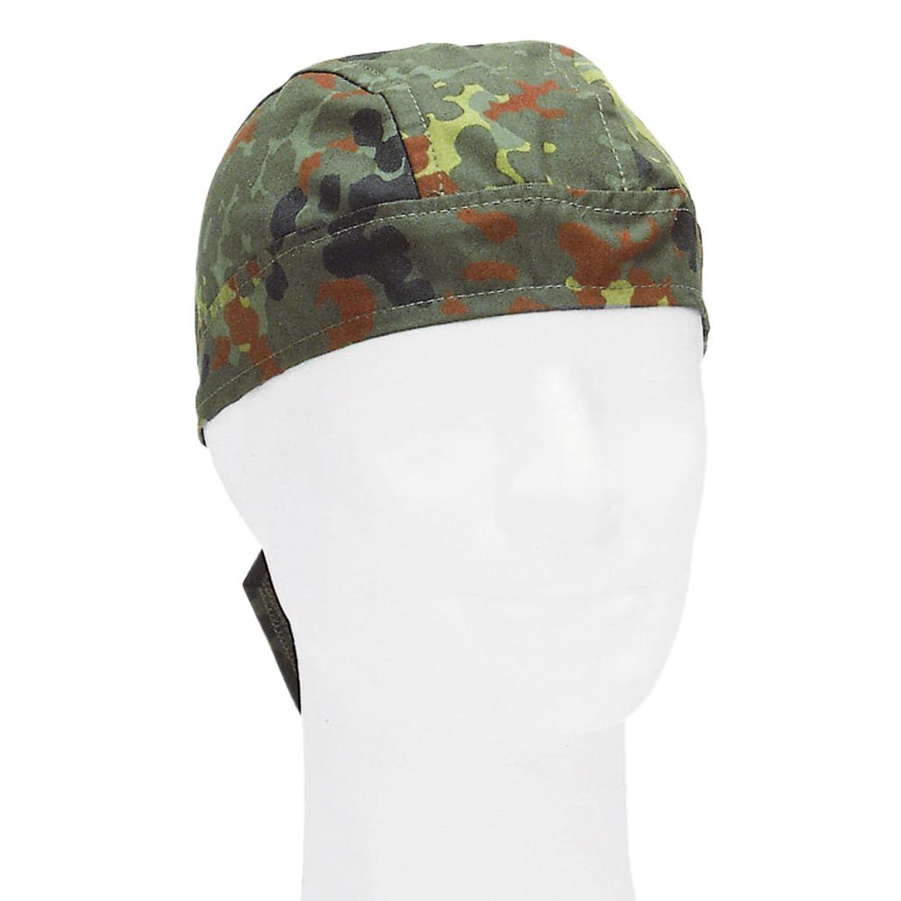 5er Set Bandana Caps - Vorgefaltete Biker Kopftücher In Schwarz