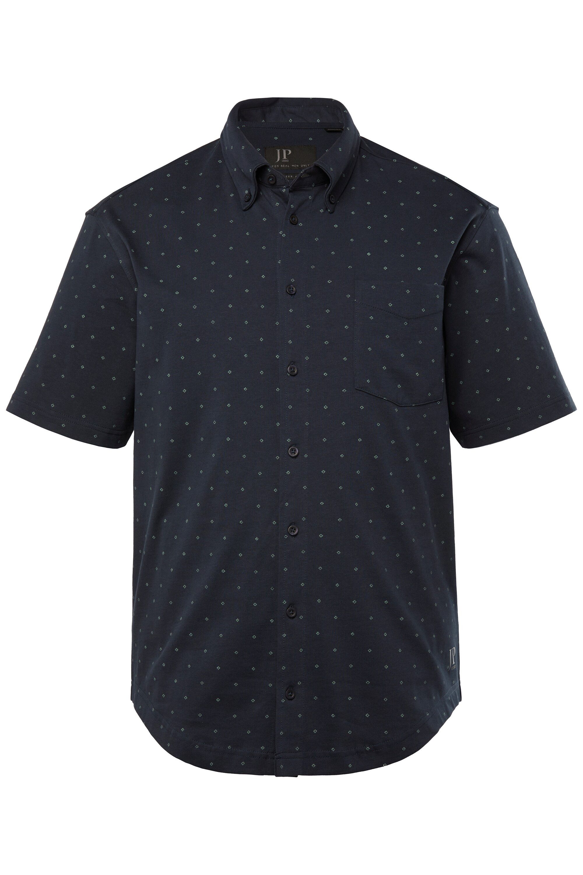 JP1880 Kurzarmhemd JP1880 Jerseyhemd Halbarm Buttondown-Kragen günstig online kaufen