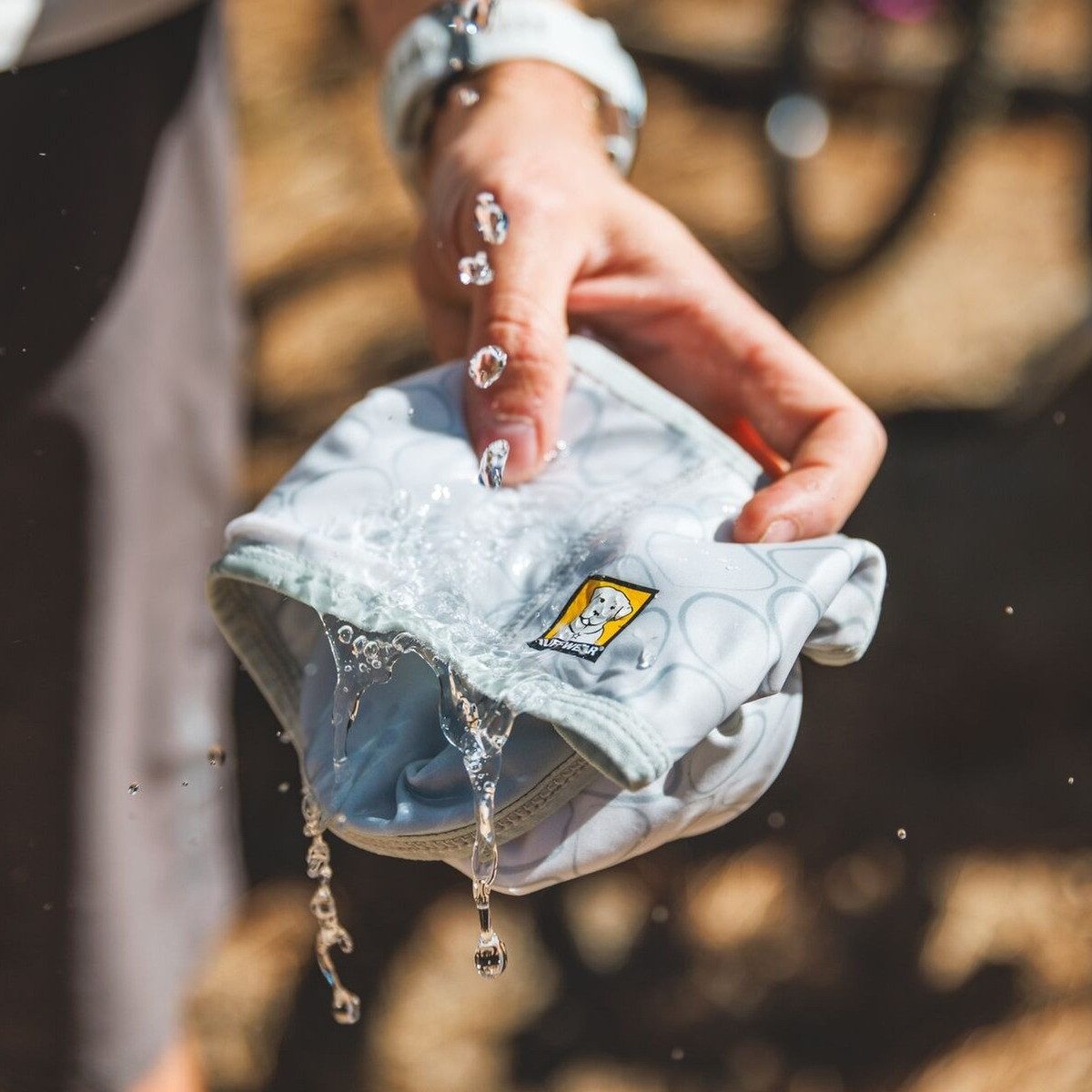 Ruffwear Tier-Halstuch Kühlhalsband Swamp Cooler Neck Gaiter Graphite Gray