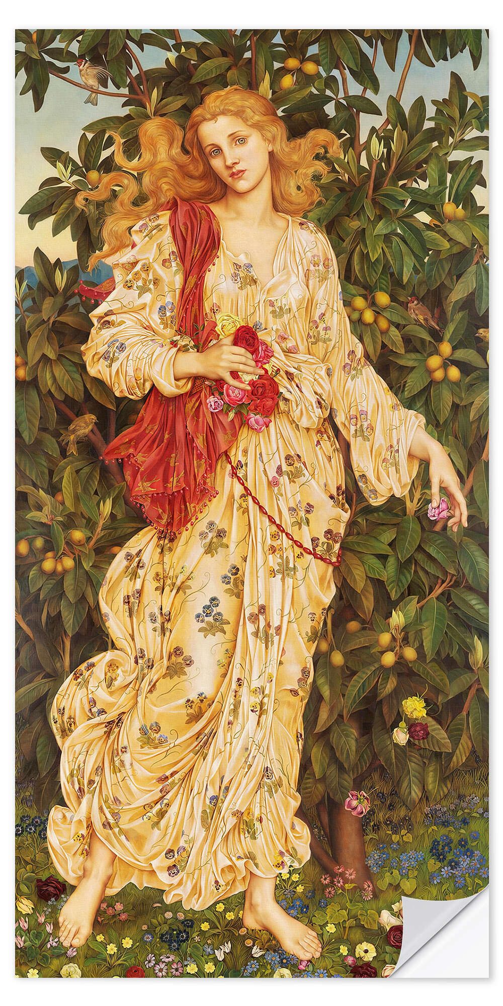 Wandfolie Evelyn De Morgan