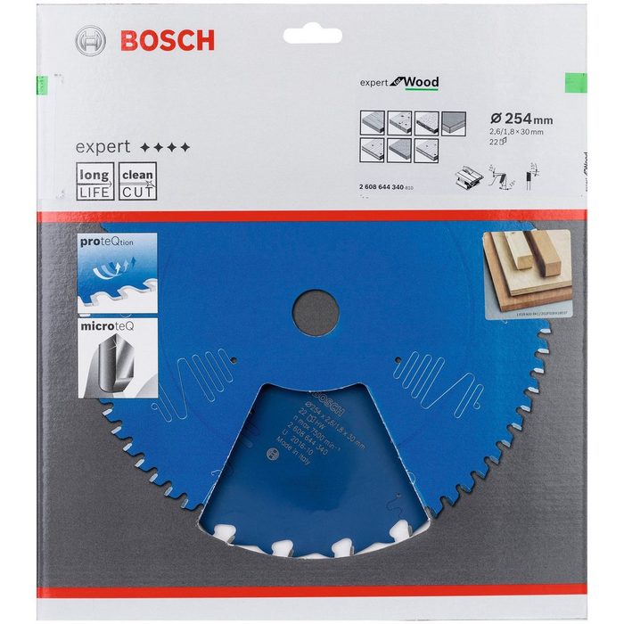 Bosch Professional Sägeblatt EX WO T 254x30-22