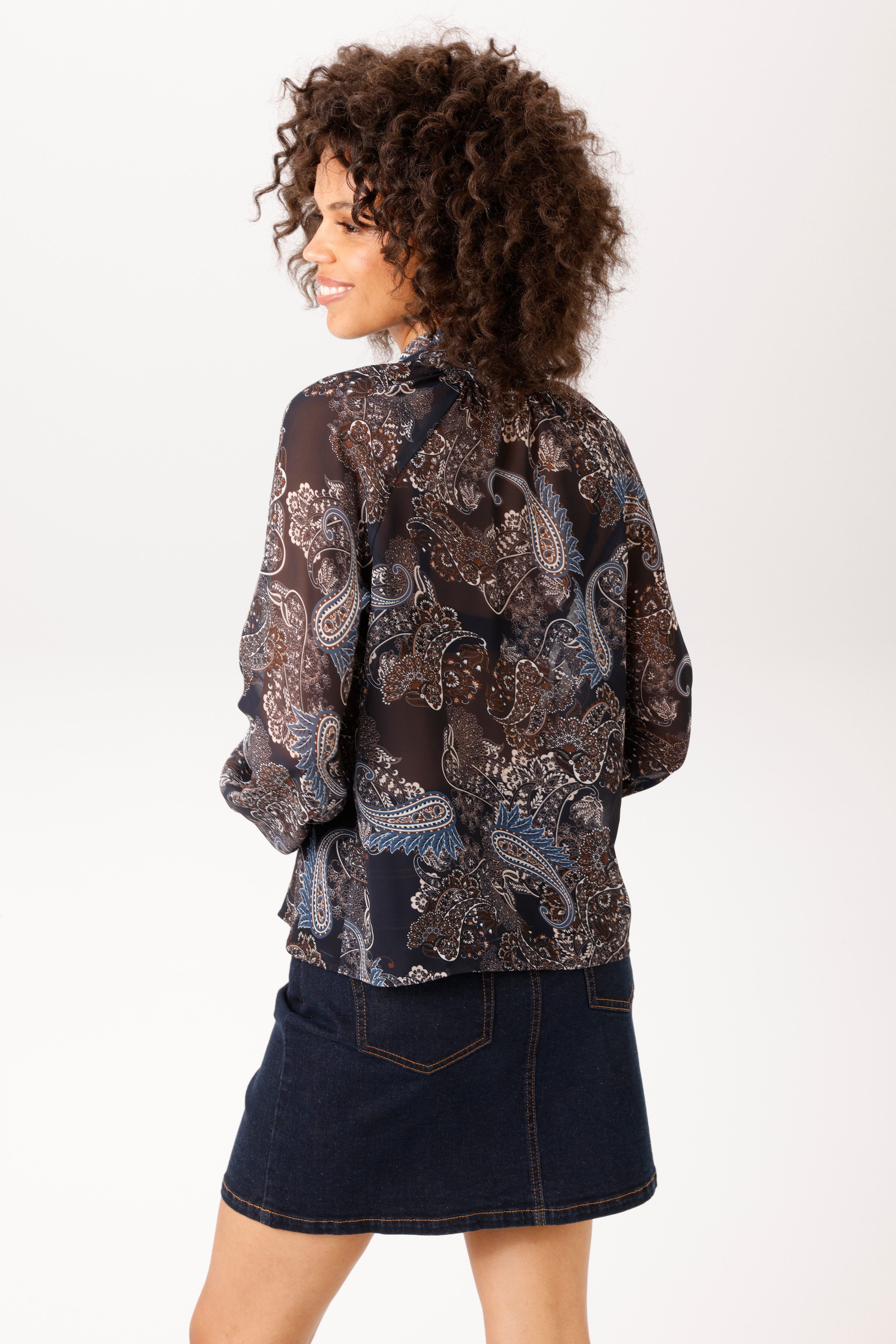 Aniston CASUAL Schlupfbluse im trendfarbenen Paisley-Muster - NEUE KOLLEKTION