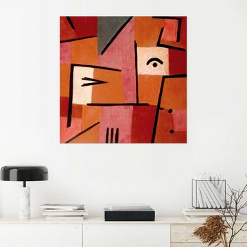 Posterlounge Wandfolie Paul Klee, Blick aus Rot, Malerei