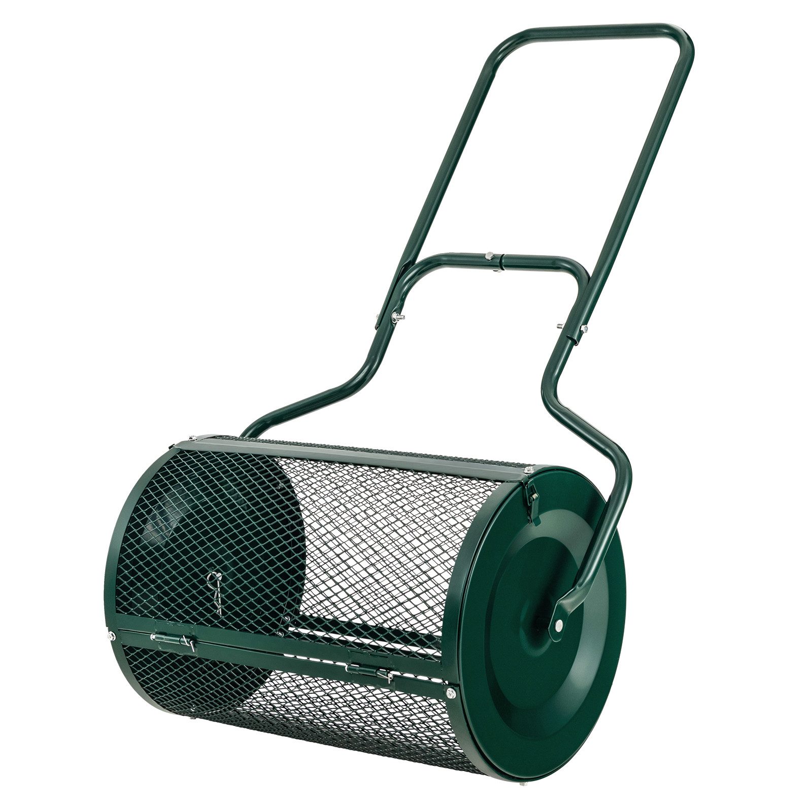 COSTWAY Streuwagen, 60 cm Arbeitsbreite, 75 l Füllmenge, (1-tlg), mit U-Griff & Mesh-Korb