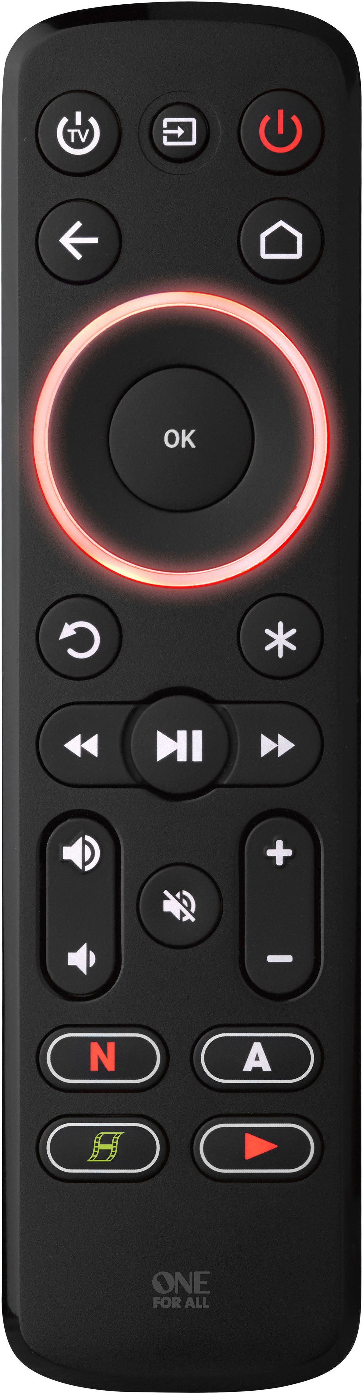 One for All URC7935 Universal-Fernbedienung (3-in-1, Streaming Remote)