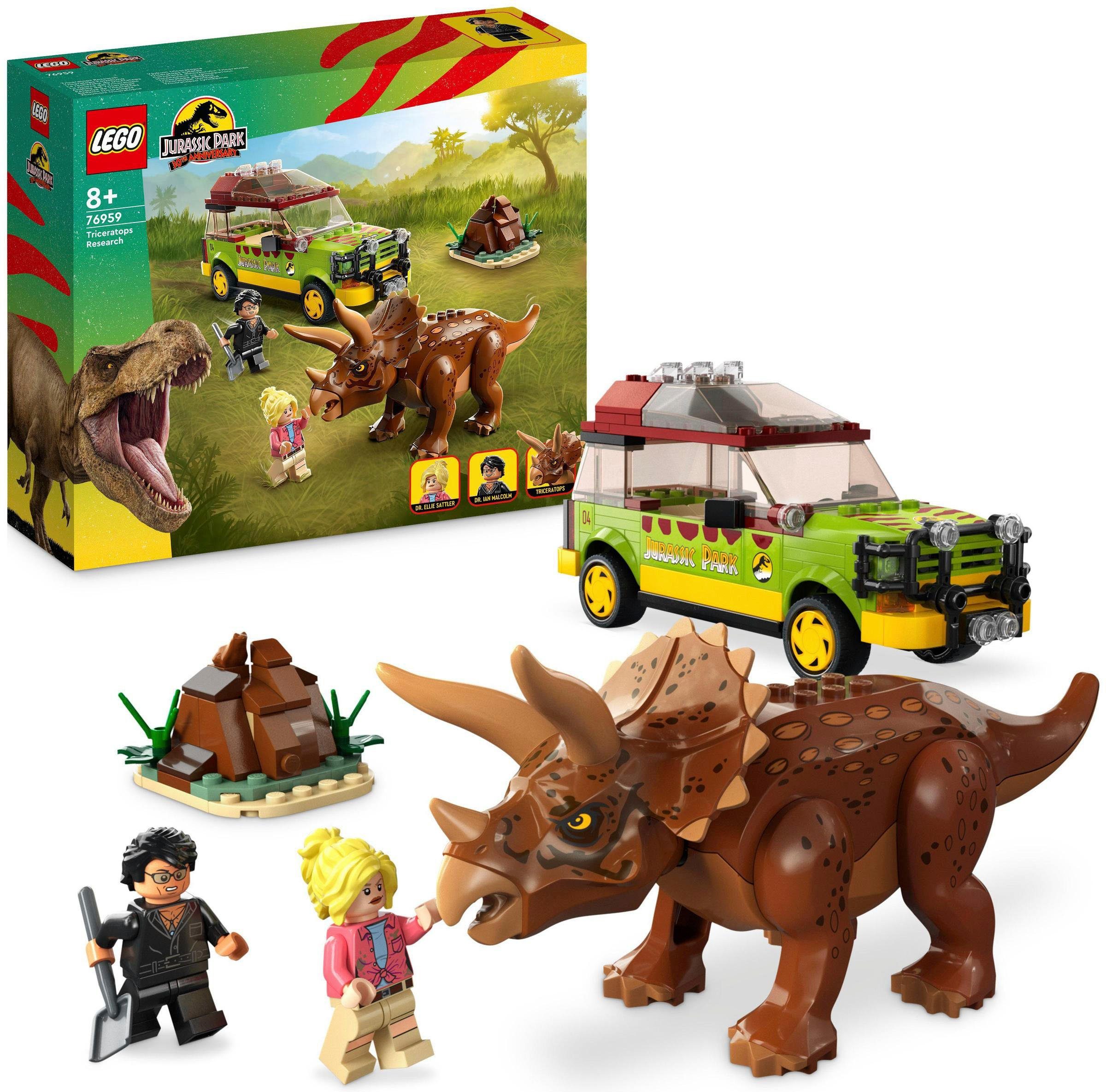 Park, Europe Made (76959), Konstruktionsspielsteine Triceratops-Forschung St), in LEGO® Jurassic (281 LEGO®