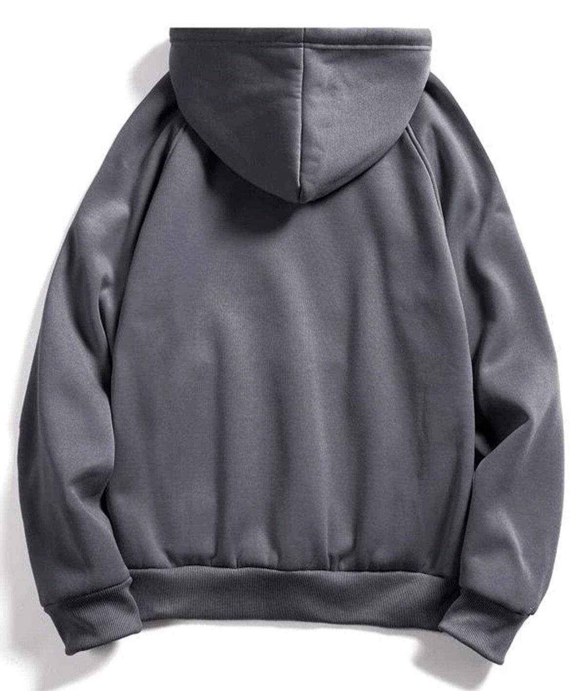 RMK Kapuzenpullover Herren Hoodie Pullover Langarmshirt Oversize mit 2 Taschen in Unifarbe