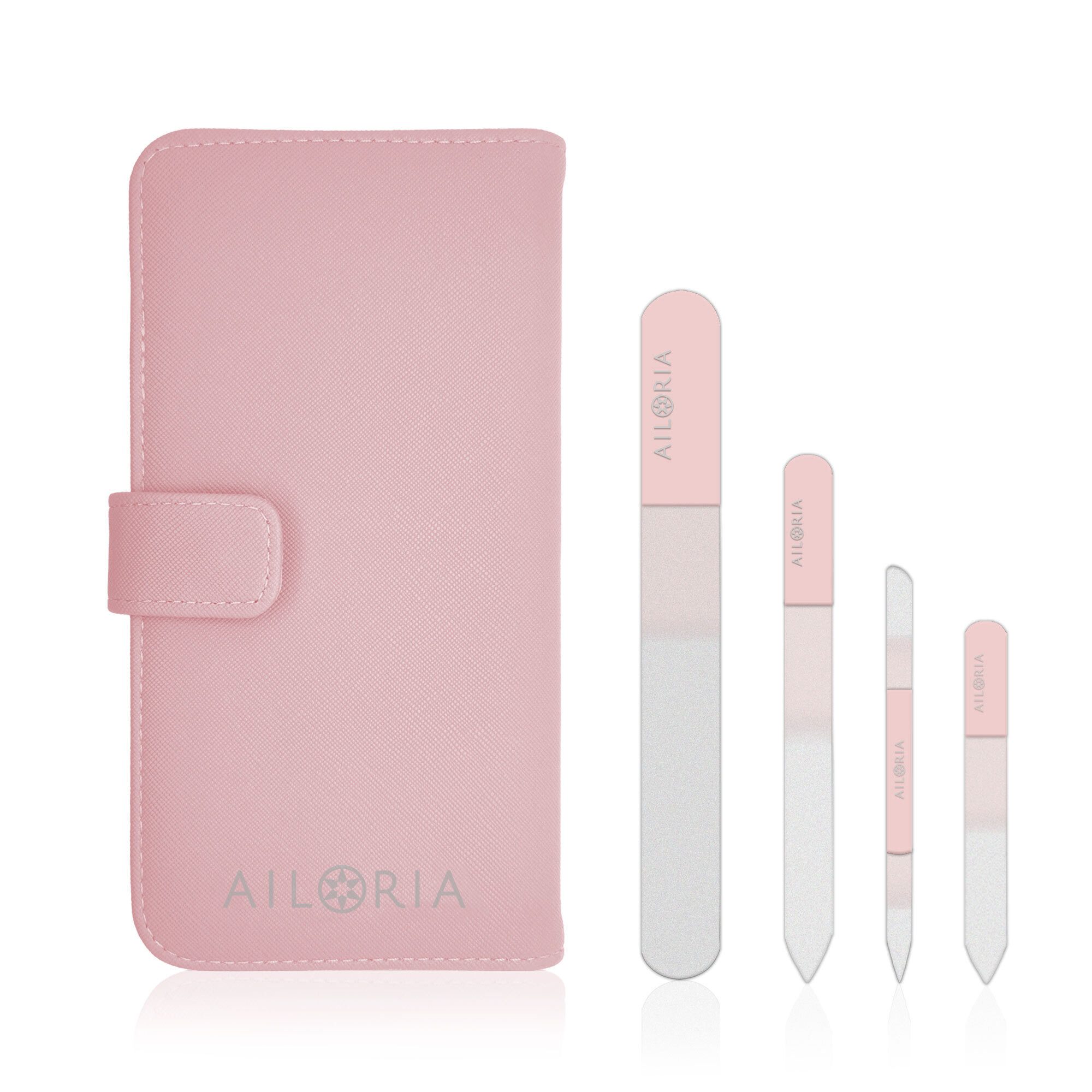 AILORIA Glasnagelfeile CONTOUR PRIME Glas-Nagelfeilenset, Set, 4-tlg., Glas-Nagelfeilenset