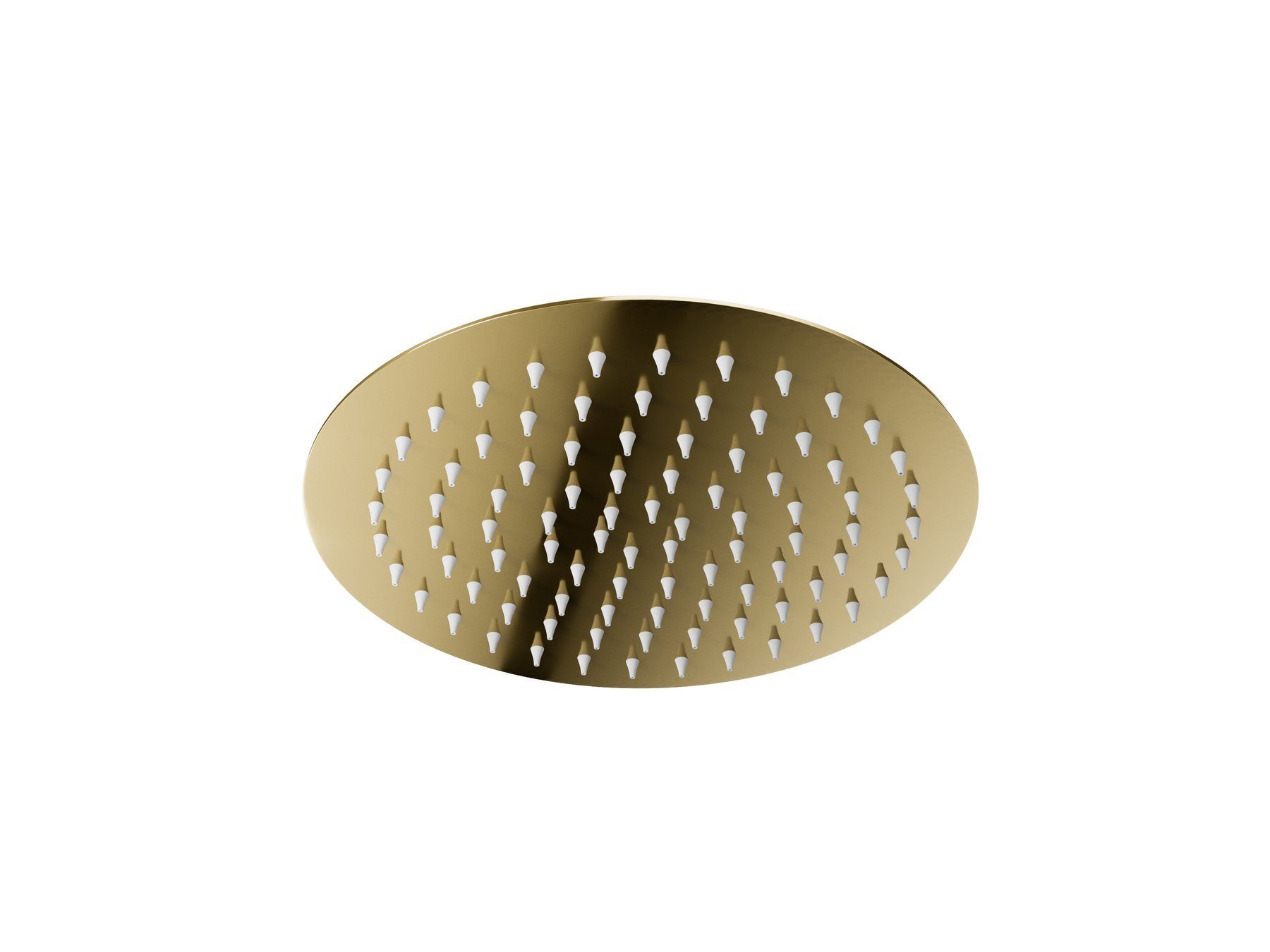 KOLMAN Stangenbrause-Set LUGO Komplettes Unterputz Duschsystem Thermostatisch in Gold, Höhe 18 cm, in Gold