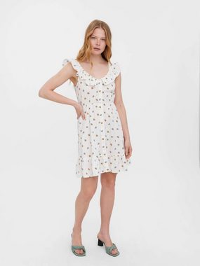 Vero Moda Sommerkleid (1-tlg) Drapiert/gerafft, Volant, Rüschen