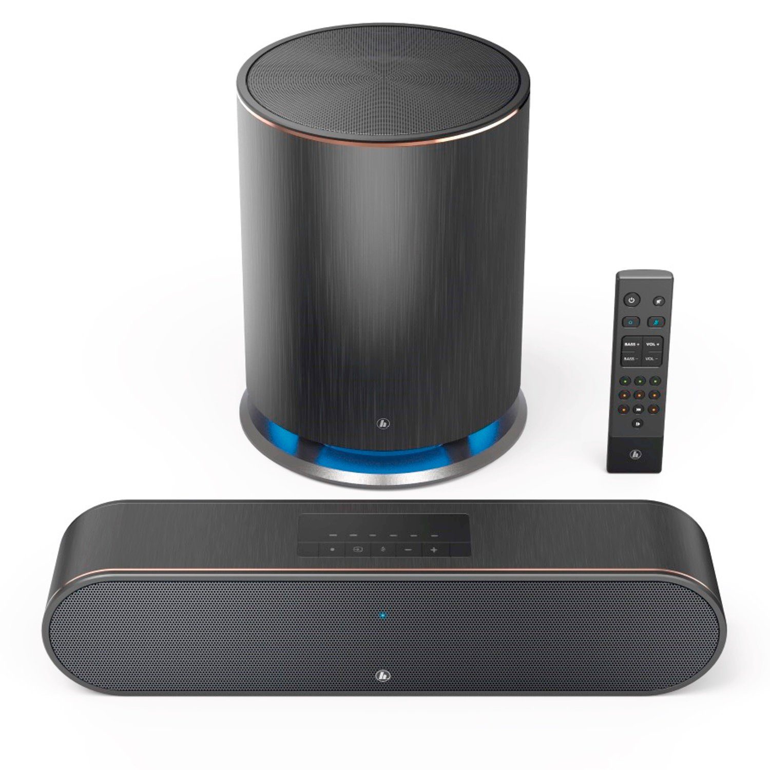 WiFi PC Bluetooth (Funk, Alexa Spotify Slim Smart etc) Wireless 2.1 Soundbar Subwoofer + TV Subwoofer Hama mit Fernbediening