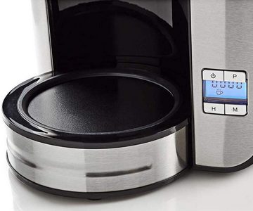 Nedis Filterkaffeemaschine Kaffeemaschine Kaffee Kaffeefiltermaschine Edelstahl Glaskanne 1080W