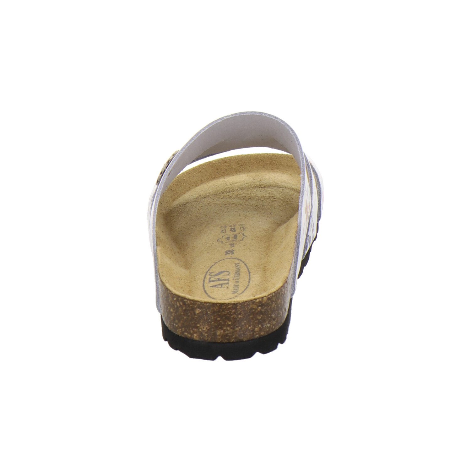 AFS-Schuhe 211306 modische Pantolette für Damen mit Fußbett, bequeme Sandalen aus Leder