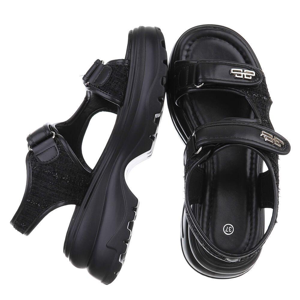 Ital-Design Modische Sandalen mit Klettverschluss und günstig online kaufen