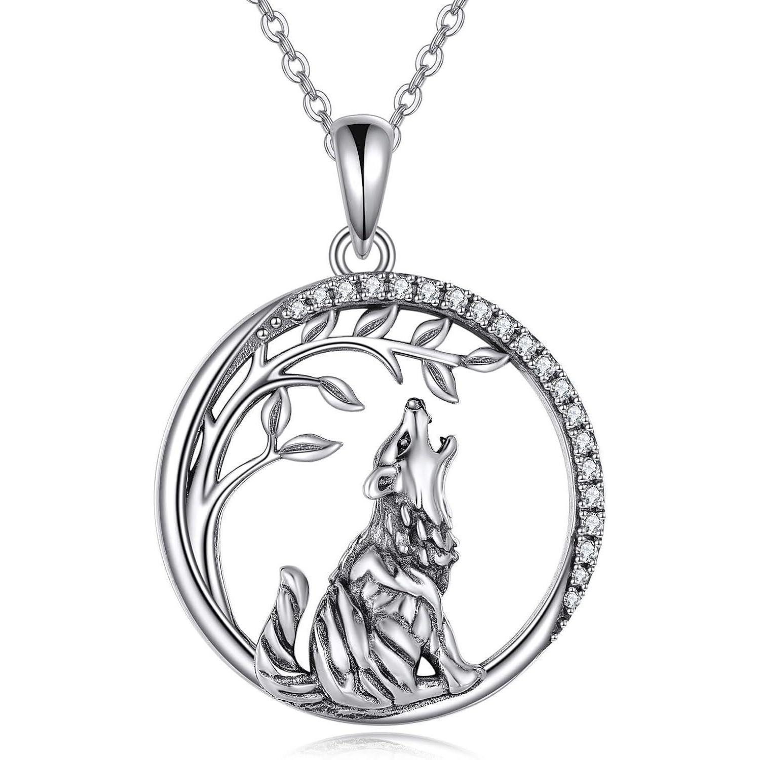 LuxusKollektion Kette und Anhänger Set Wolf günstig online kaufen