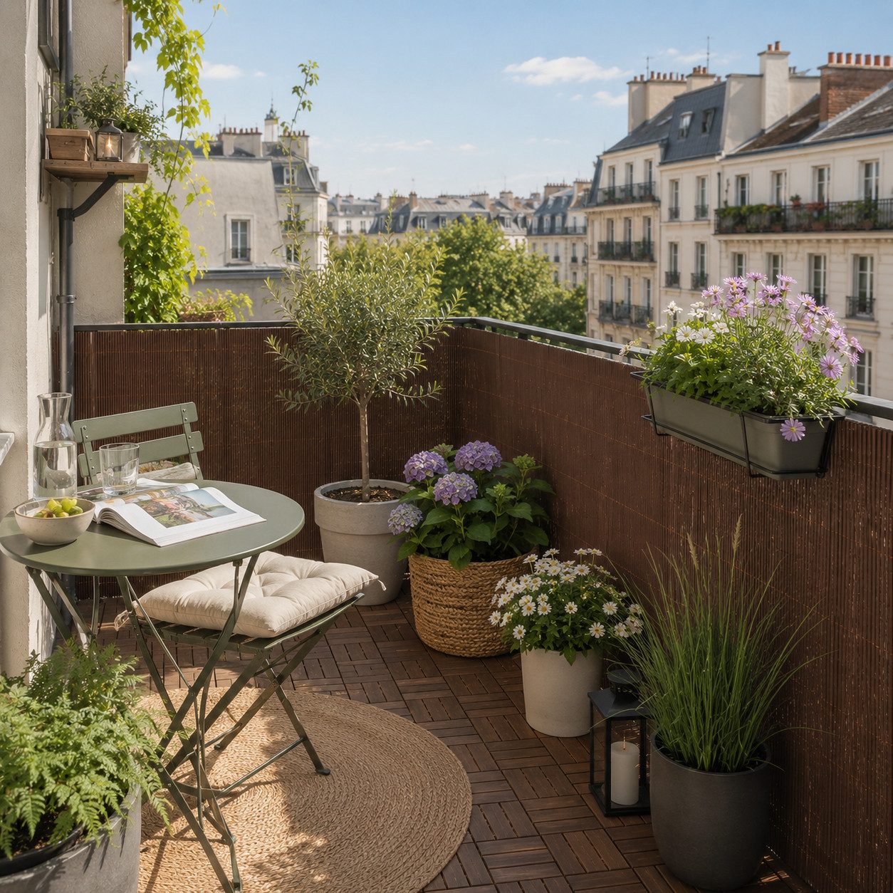 Sekey Balkonsichtschutz Sichtschutzmatte in Natur-Optik, wetterfest für Balkon, Garten & Zaun UV-beständig und wetterfest für Balkon, Garten & Terrasse – Bild 2 von 5