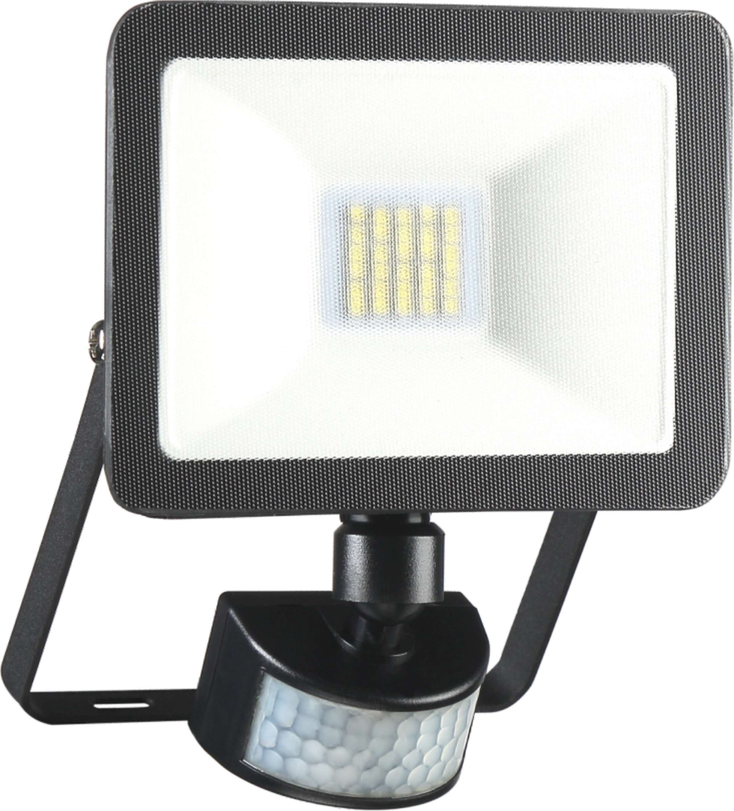 Elro LED Wandstrahler LF60, SMD-LED-Chip, Tageslichtweiß, LED-Strahler, Bewegungsmelder, Wasserdicht, Frostbeständig schwarz