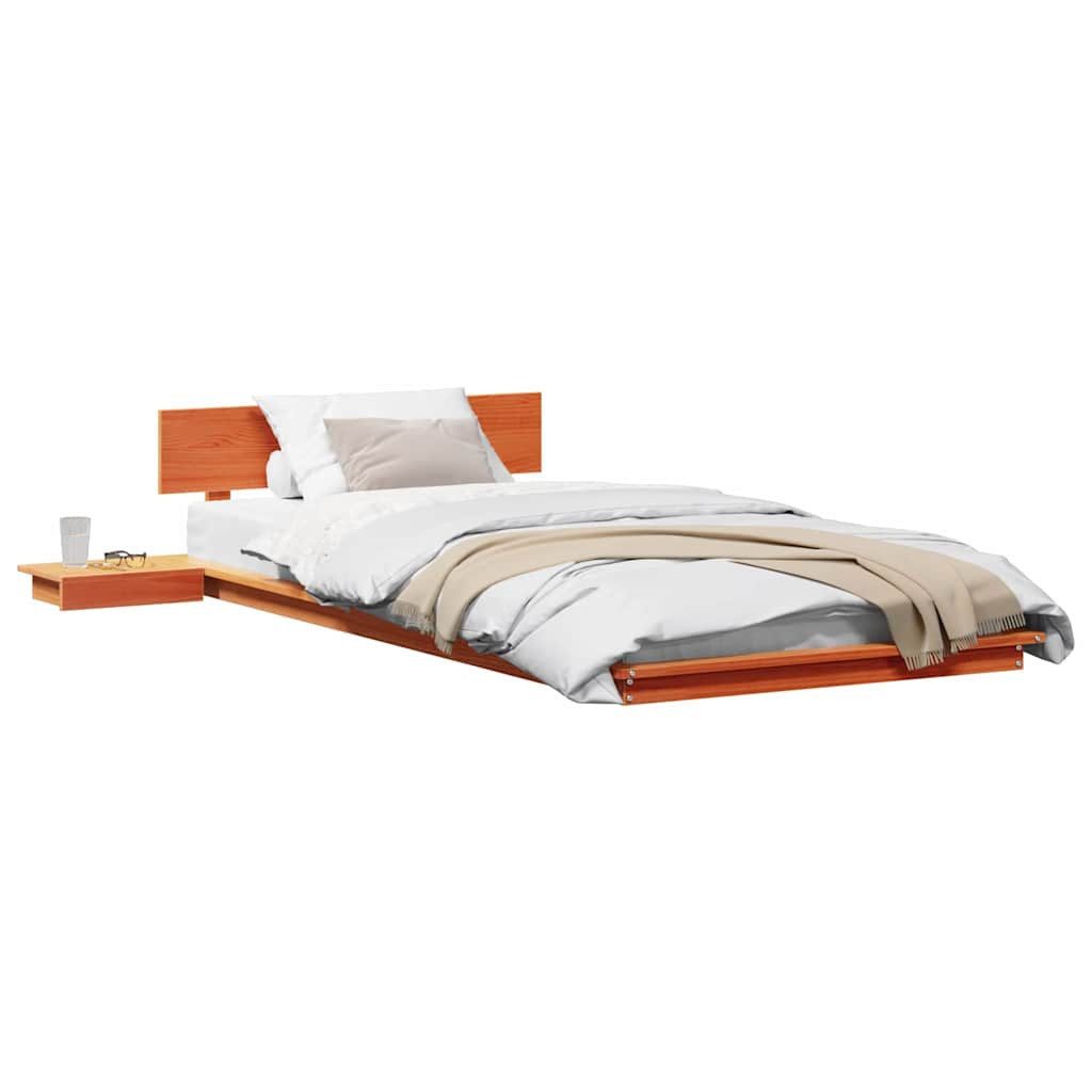 vidaXL Bett Bettgestell Braun 80 x günstig online kaufen