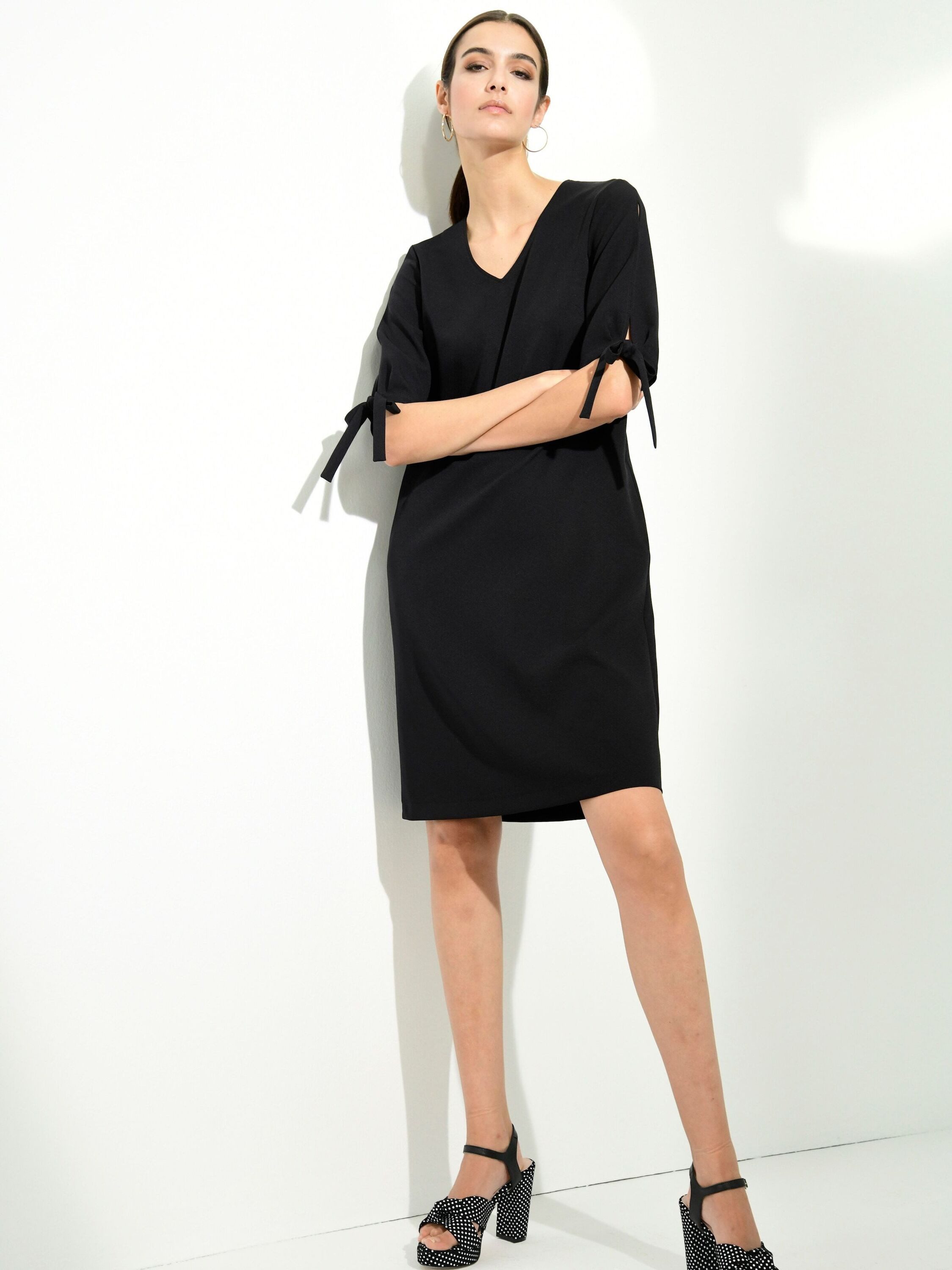 Alba Moda Midikleid Elegantes Freizeitkleid mit Schlitz