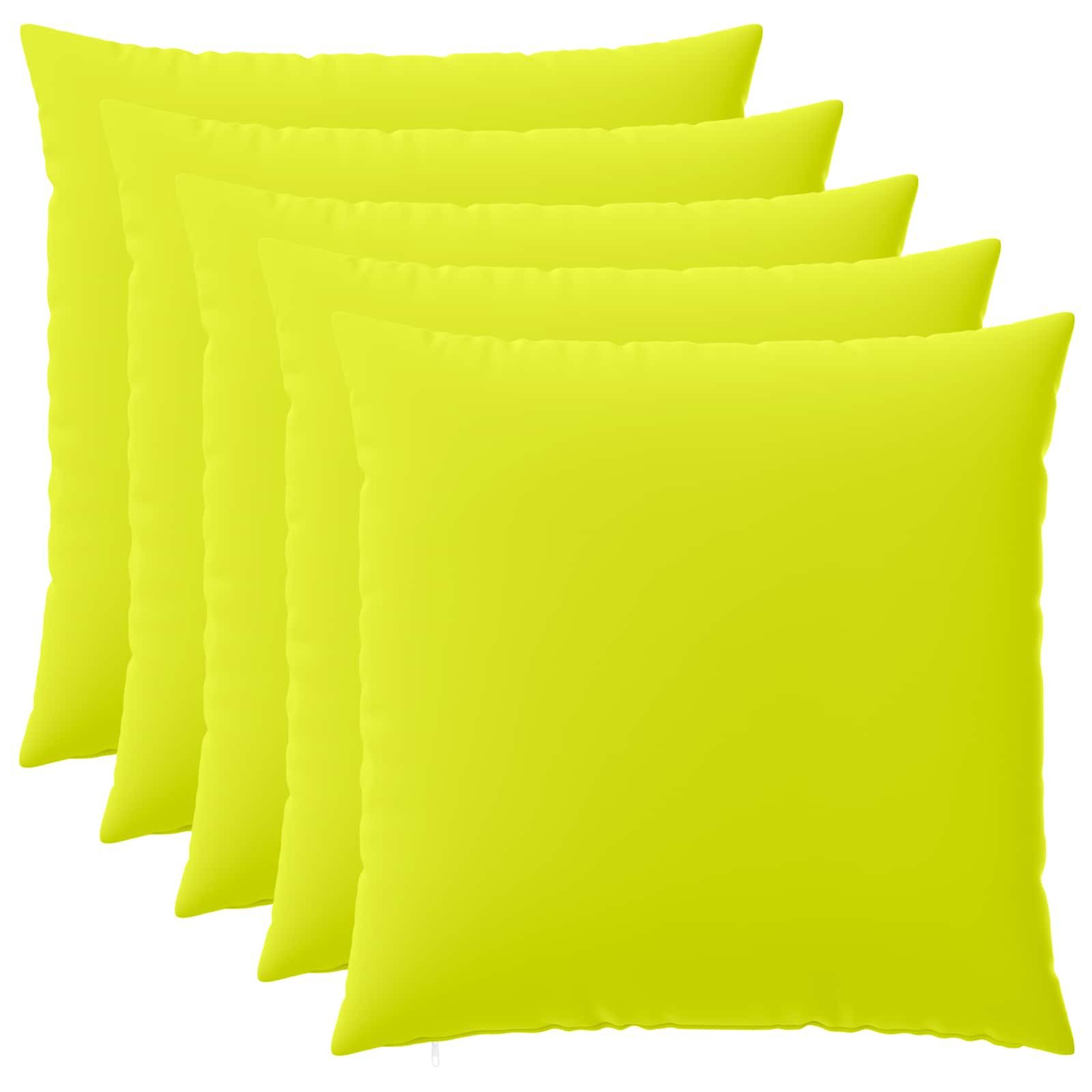 vidaXL Kissenbezug Kissenbezug 6 pcs HEERLEN Hellgrün 80 x 80 cm Polyester, (6 Stück)
