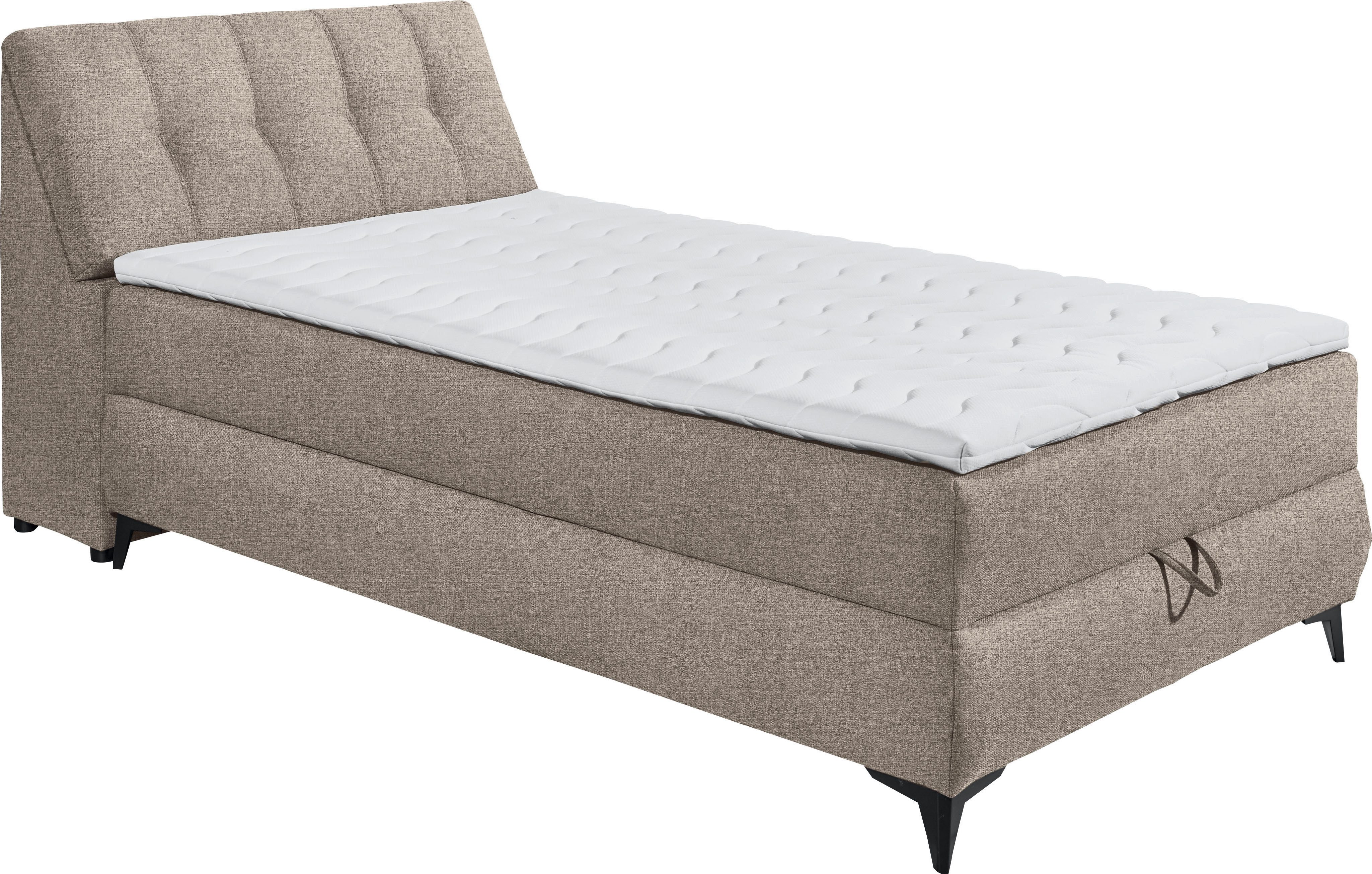 ED EXCITING DESIGN Boxbett Atlantis, mit Bettkasten und Stauraum im Kopfteil