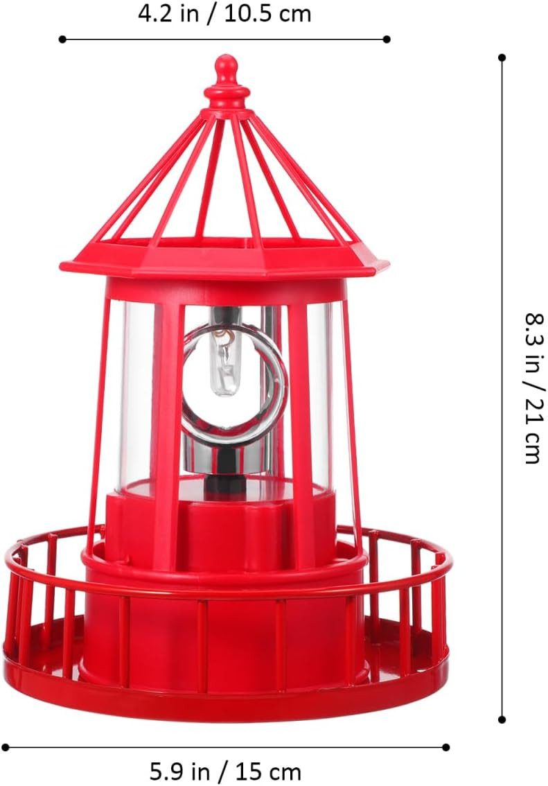 FELIXLEO LED Solarleuchte Solar LED Leuchtturm Outdoor 360° drehbar wetterfest Gartendeko