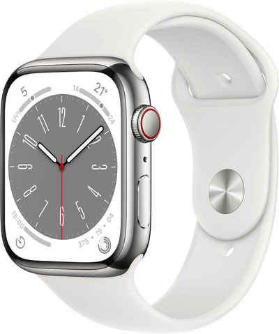 Apple Watch Series 8 GPS + Cellular 45mm Edelstahl Sportarmband Watch