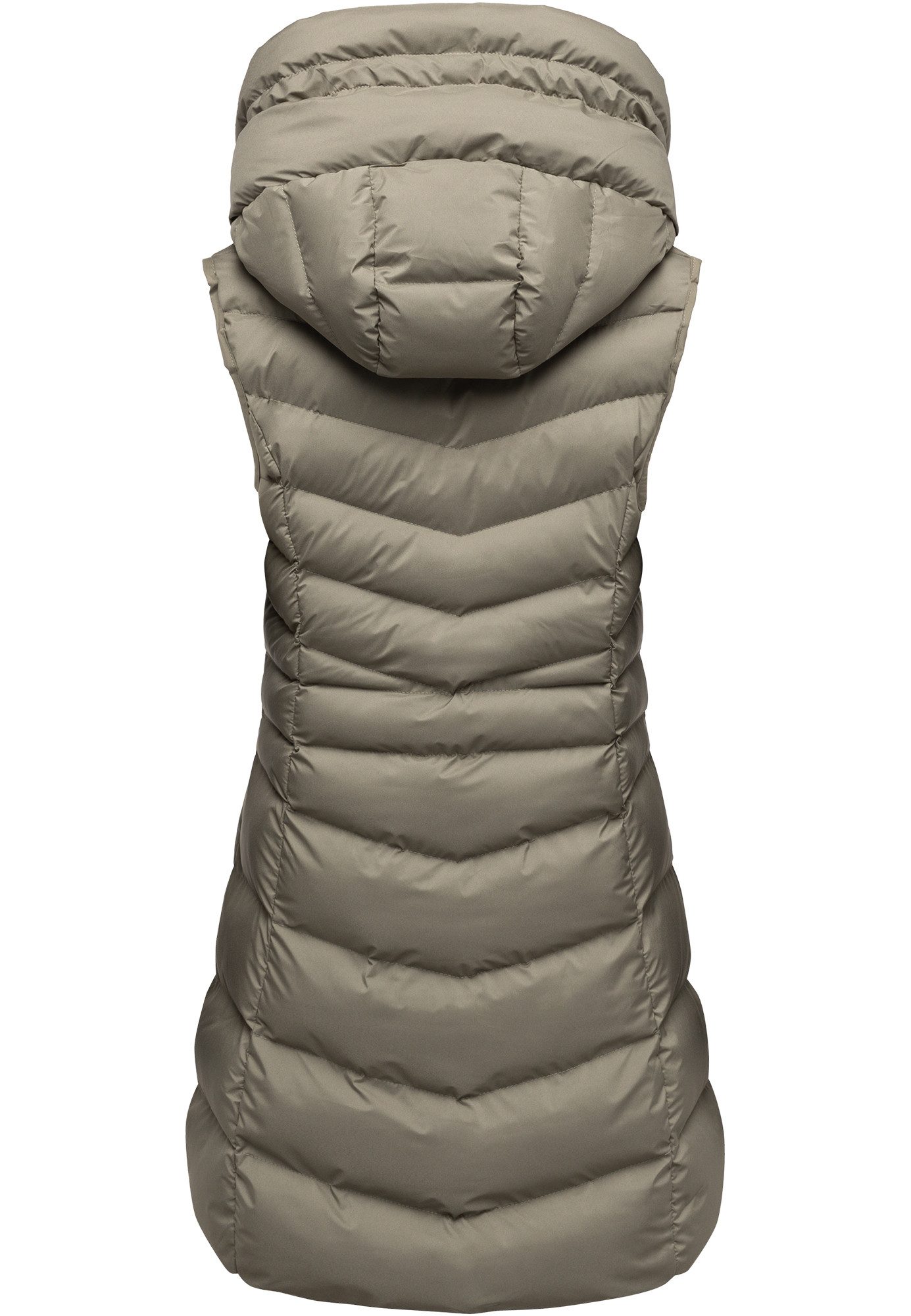REPUBLIX Steppweste Steppweste warme Damen Outdoor-Weste Jacke lang mit Kapuze – Bild 3 von 3