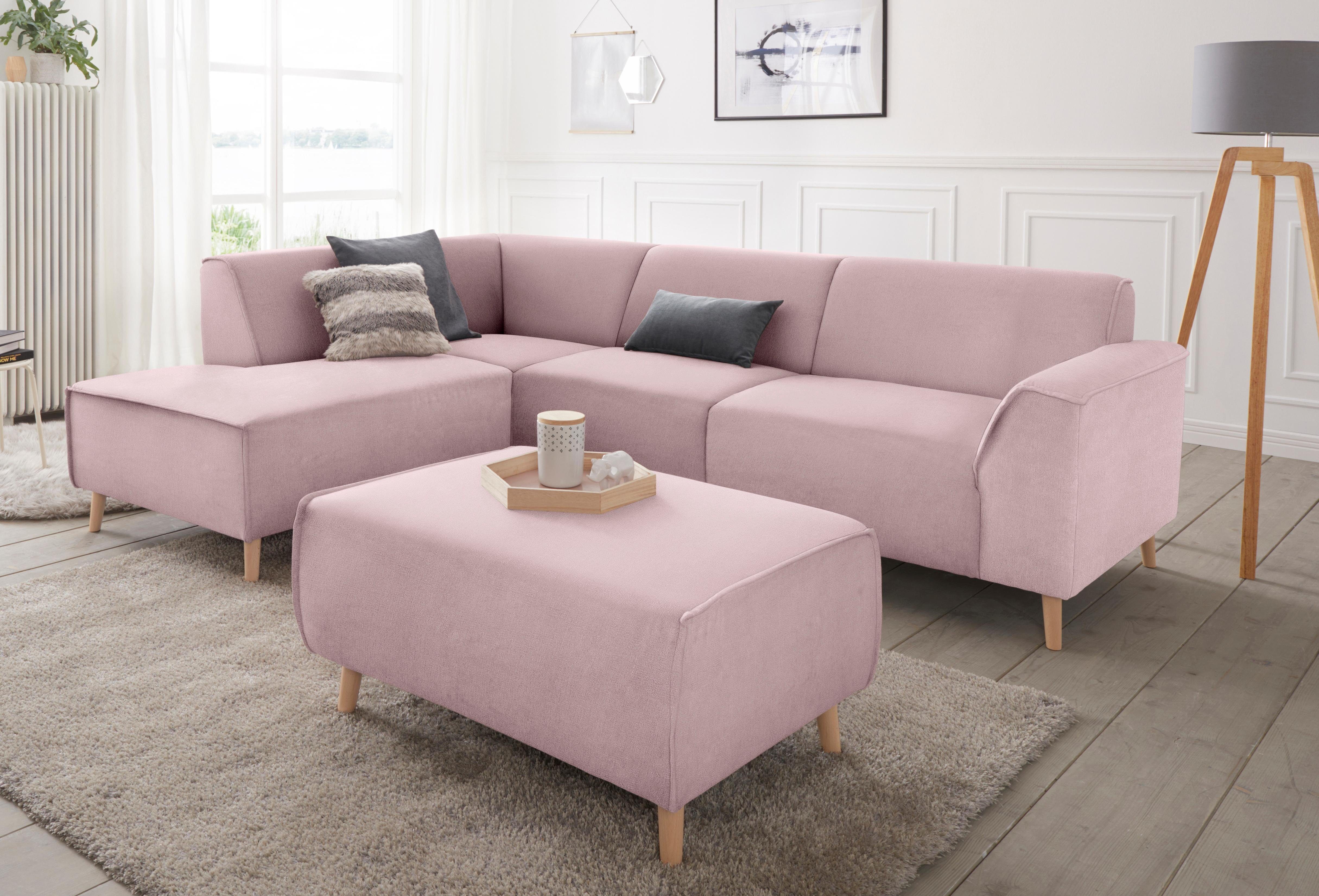andas Ecksofa Janek L-Form, mit Federkern günstig online kaufen