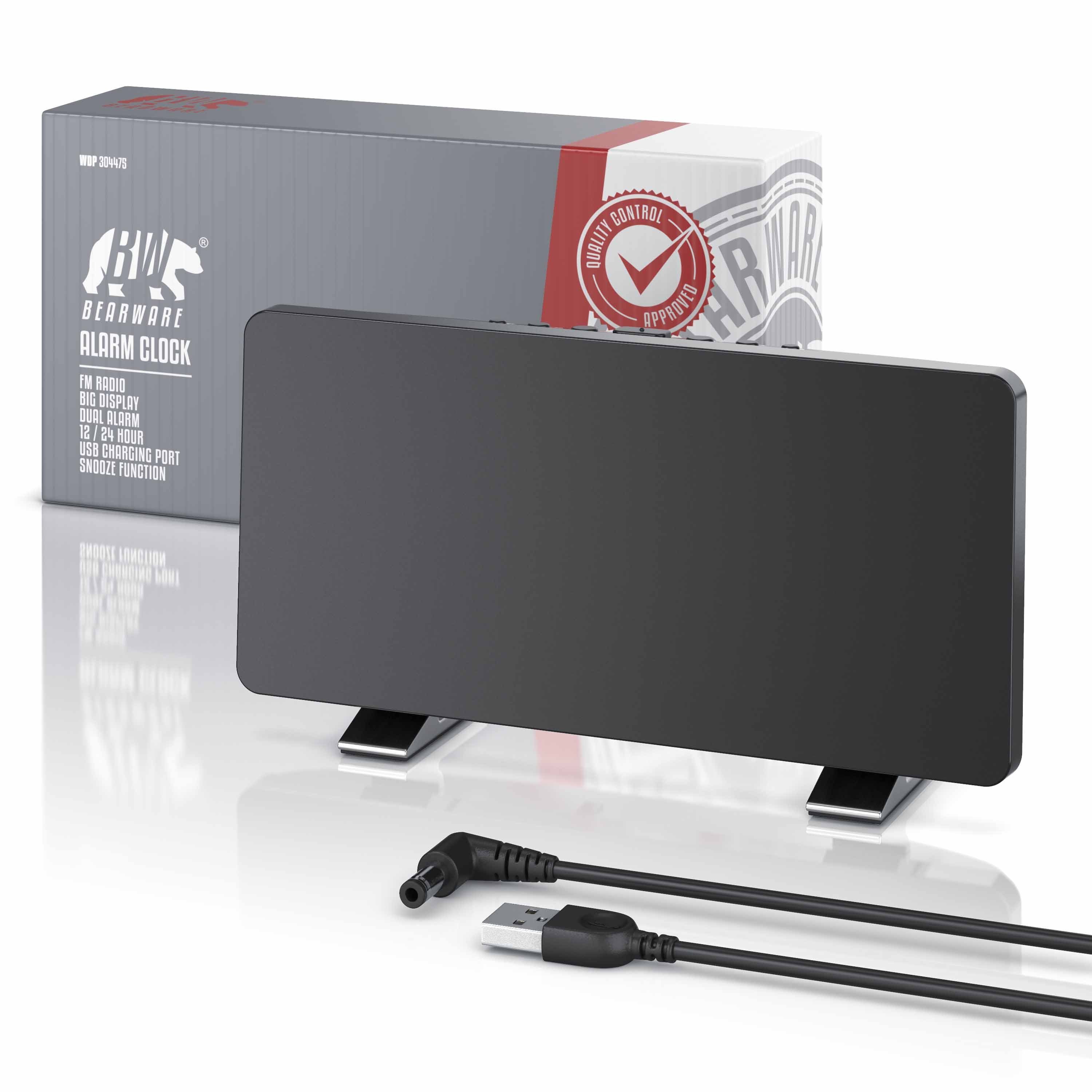 BEARWARE Radiowecker Digitaler Radio Wecker mit Autodimmer, Snooze, 15 FM R günstig online kaufen