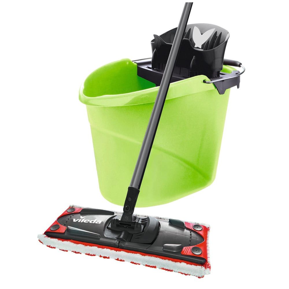 Vileda Akku-Hand-und Stielstaubsauger ULTRAMAX 2in1 Bodenwischer-Set grün