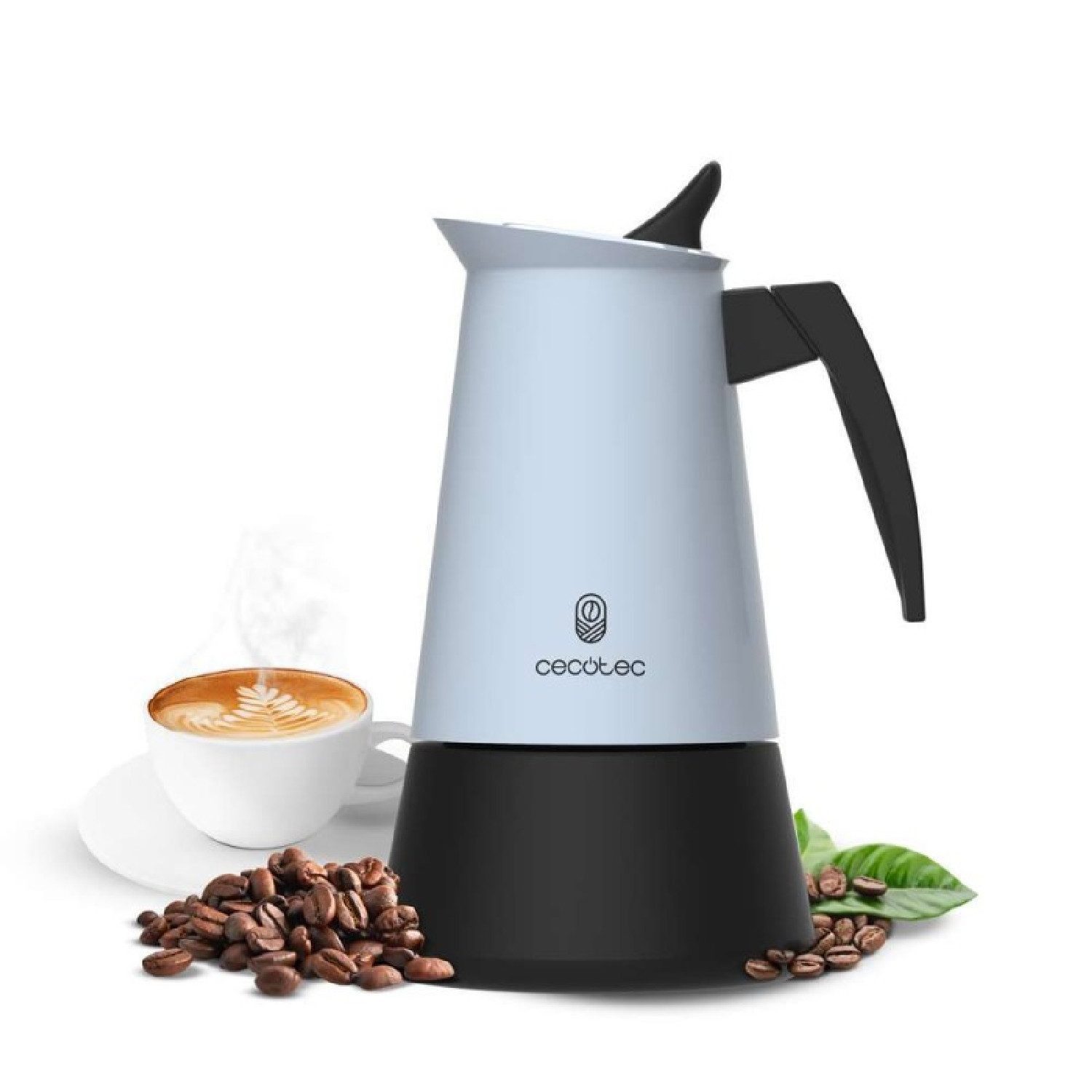 Cecotec Mokkamaschine, 0.1l Kaffeekanne, Piccolina 200 Blue