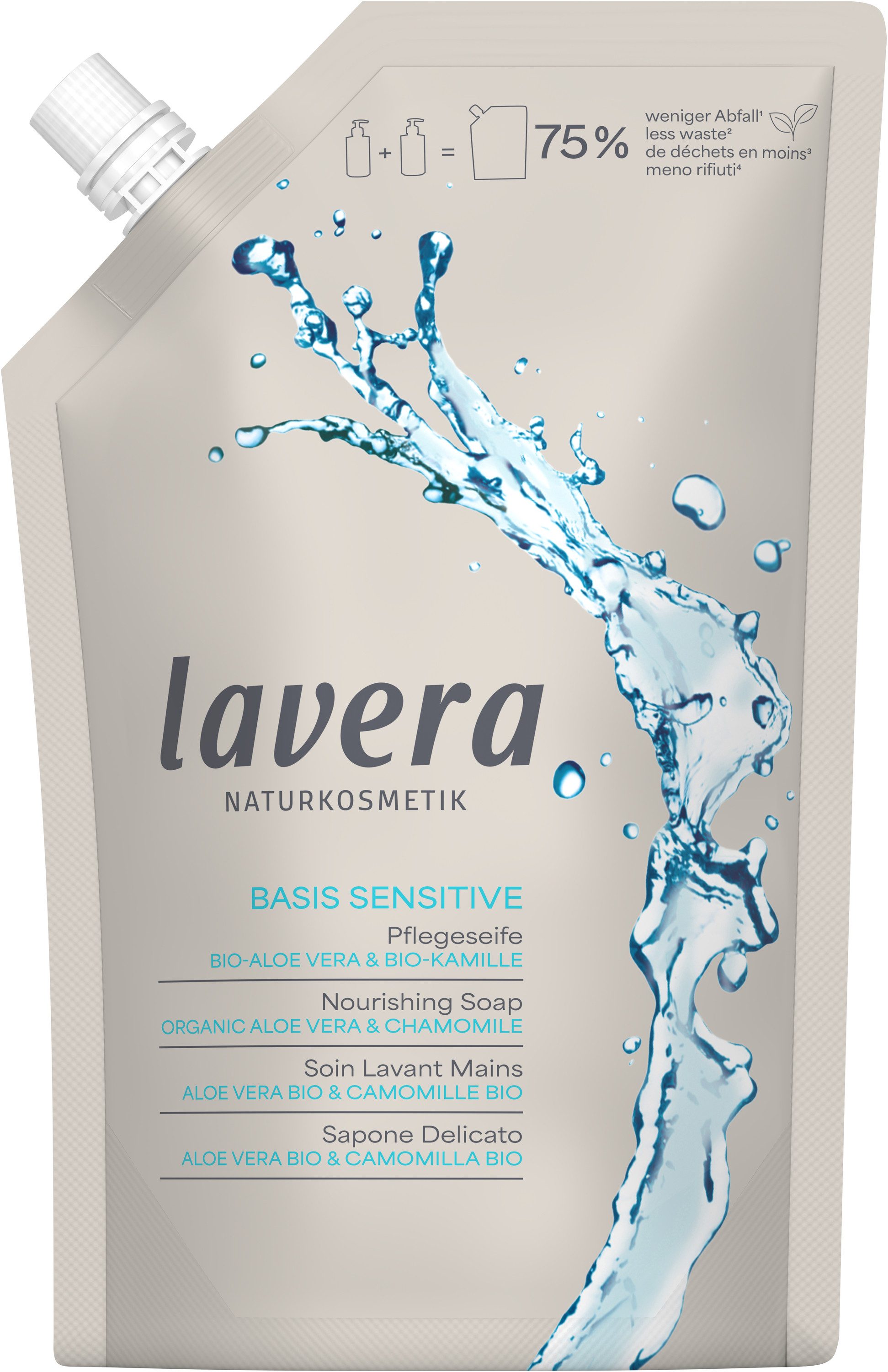 lavera Handseife Nachfüllbeutel Pflegeseife basis sensitive, 1-tlg.