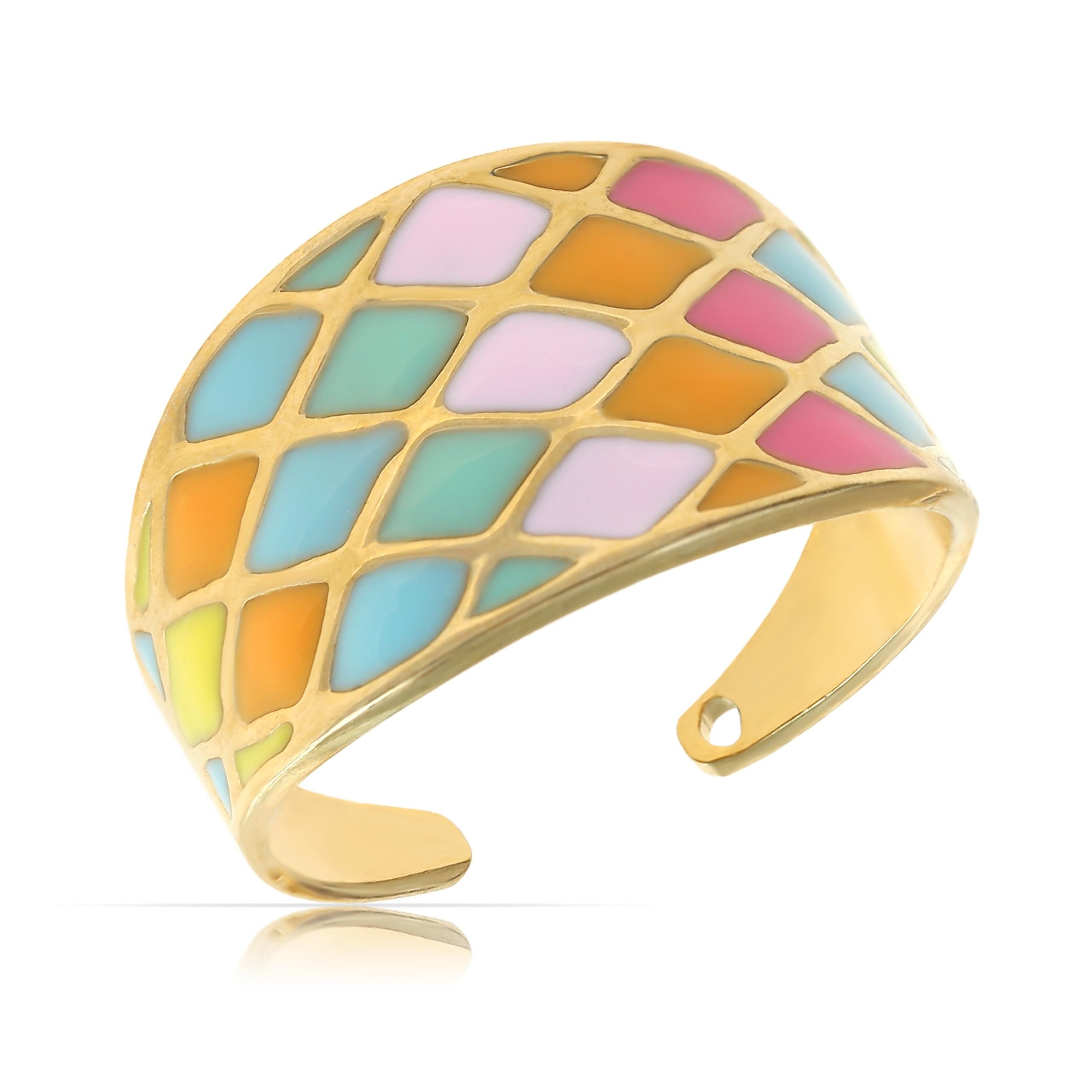 Made by Nami Fingerring Boho Gold Damen aus chirurgischem Edelstahl - State günstig online kaufen