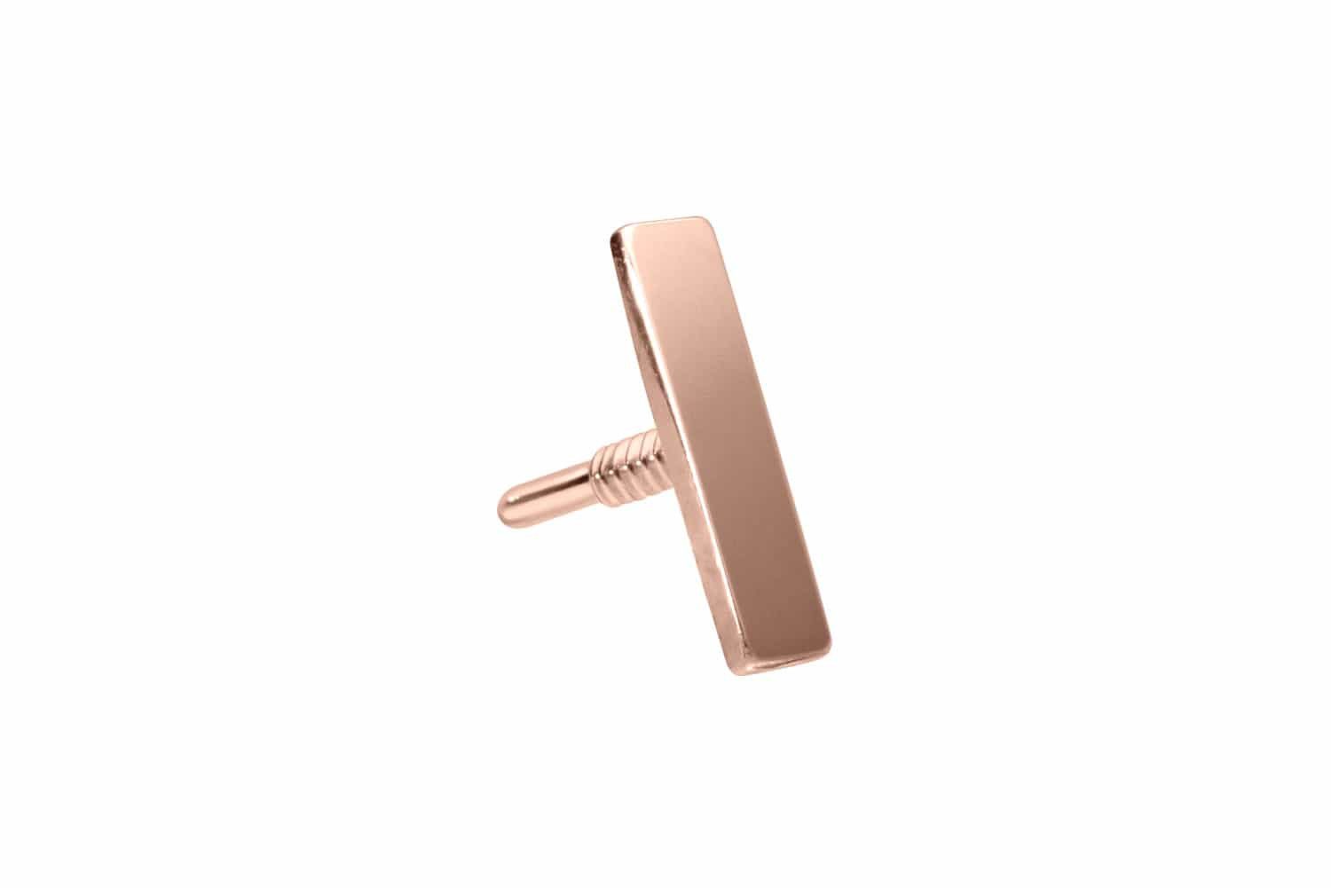 Piercing-Set 14 Karat Gold Schraubaufsatz mit Außengewinde BALKEN