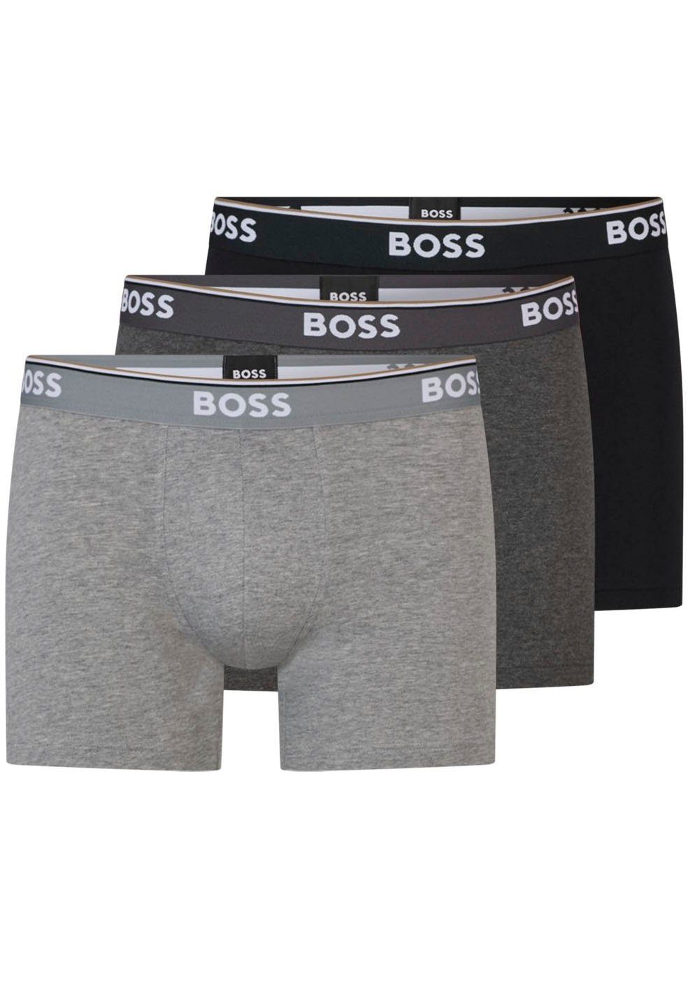 BOSS Boxer Boxer 3 PACK mit farblich passendem Webbund