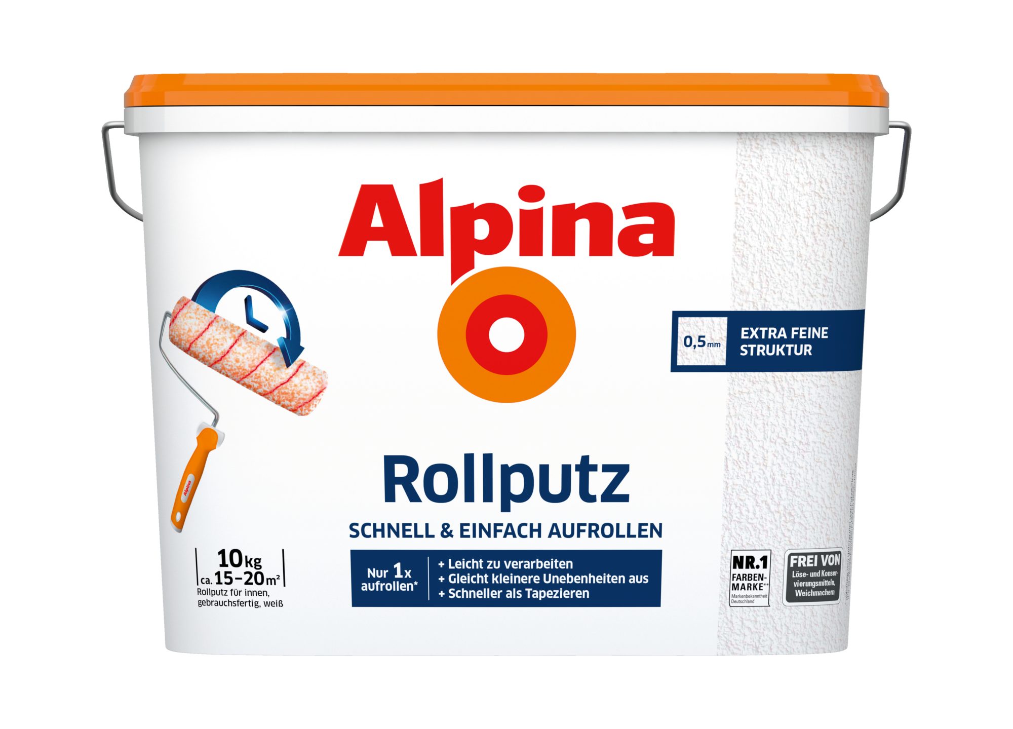 Alpina Dispersions-Silikatputz Rollputz