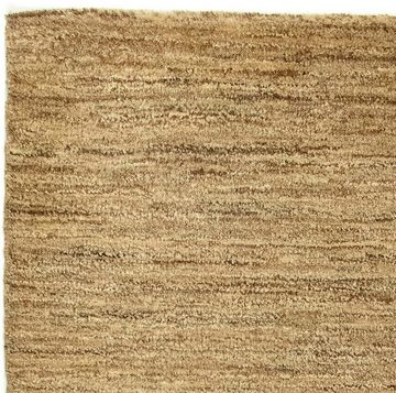 Wollteppich Gabbeh - Indus - 96 x 63 cm - hellbraun, morgenland, rechteckig, Höhe: 18 mm, Wohnzimmer, Handgeknüpft, Einzelstück mit Zertifikat