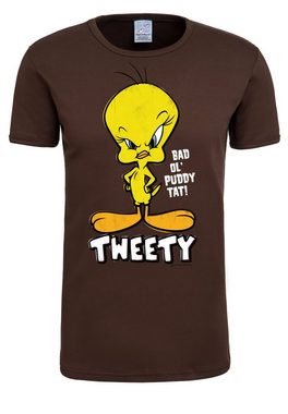 LOGOSHIRT T-Shirt Looney Tunes – Tweety mit lizenzierten Originaldesign