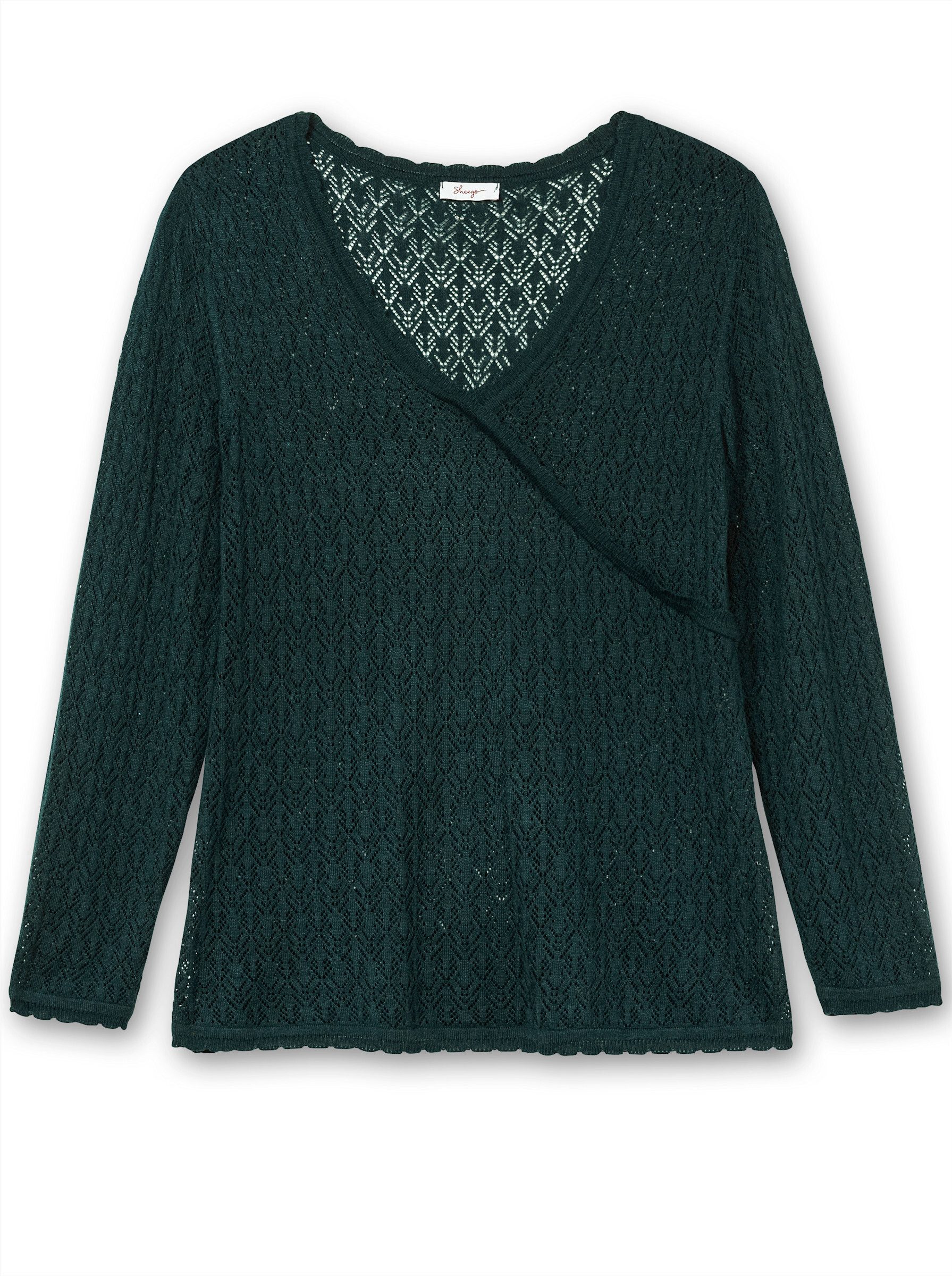 V-Ausschnitt-Pullover Große Größen