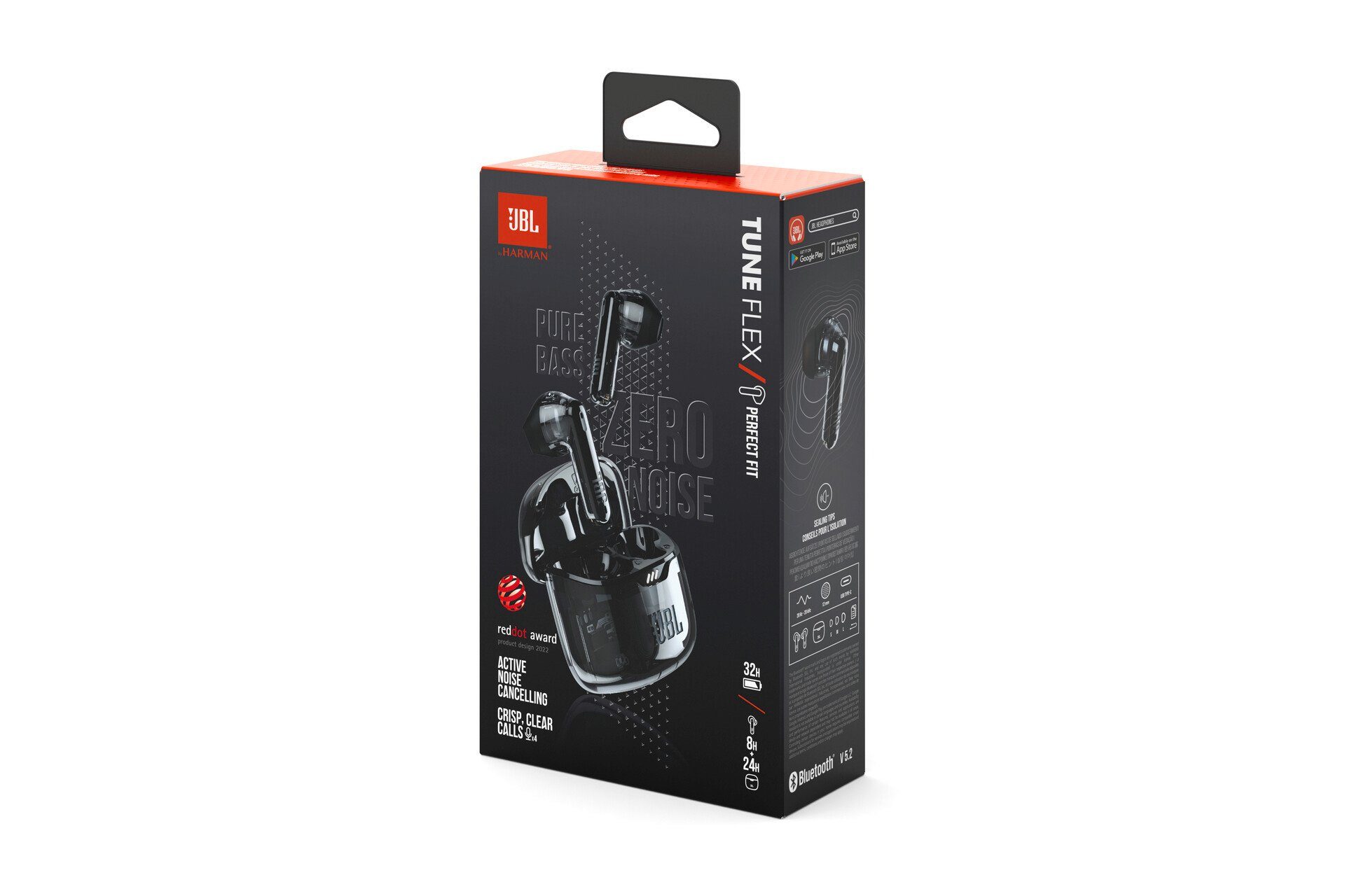 JBL Tune Flex Ghost- wireless schwarz/transparent In-Ear-Kopfhörer Sonderedition