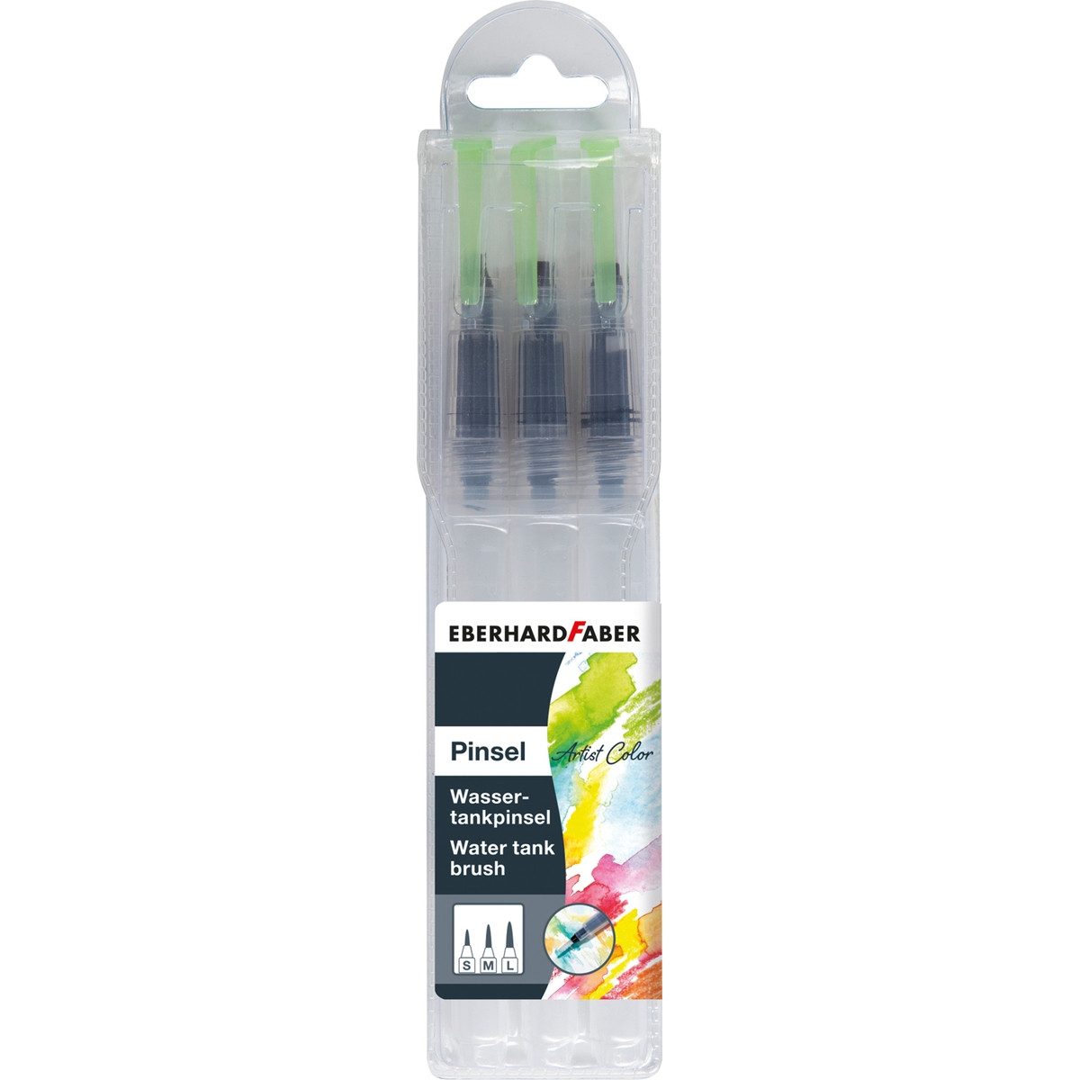 Eberhard Faber Malpinsel EBERHARD FABER Wassertankpinsel Artist Color 7,5ml 4 Teile