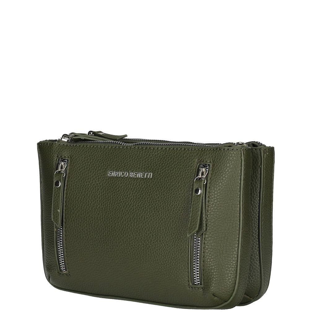 Christian Wippermann Umhängetasche Kleine Damen Tasche Schultertasche Umhängetasche (1 tlg), Bag Leder Optik Handtasche