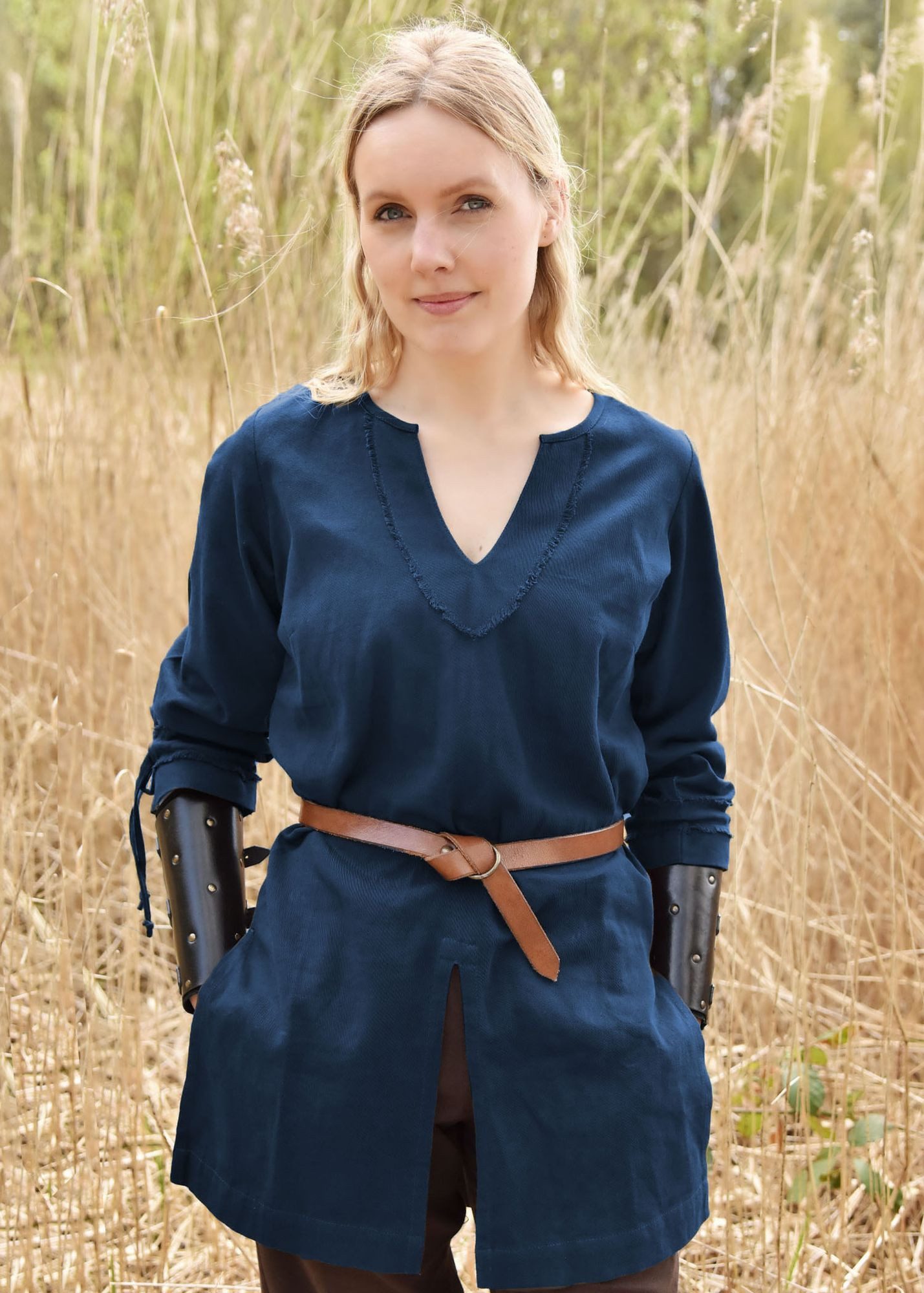 Kostüm Frauen-Tunika Ylva, blau, Gr. XXL