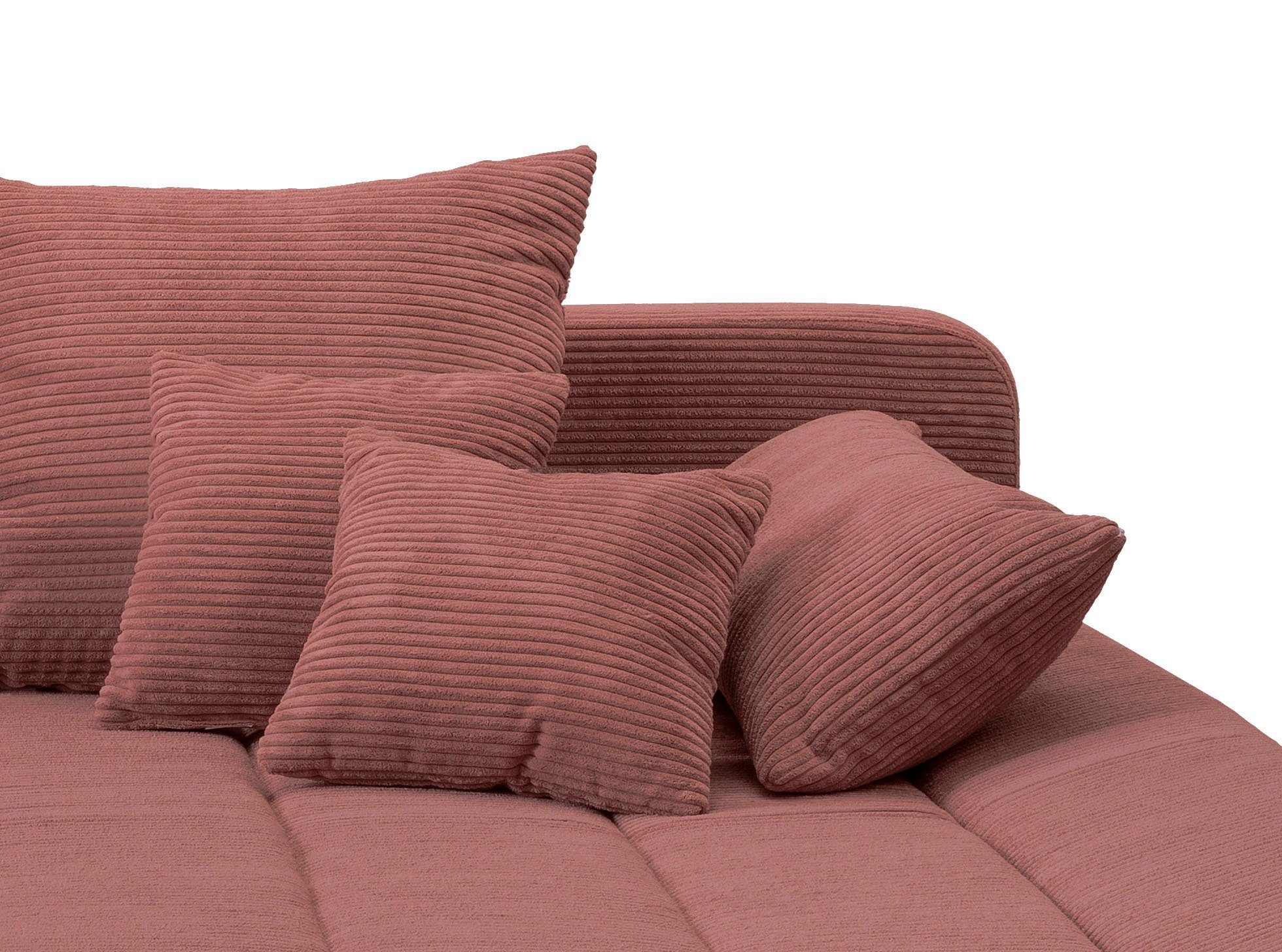 Home affaire Ecksofa Imola, bequem, aktuelle Steppung im Sitz, L-Form, Breite 270cm, wahlweise mit Bettfunktion