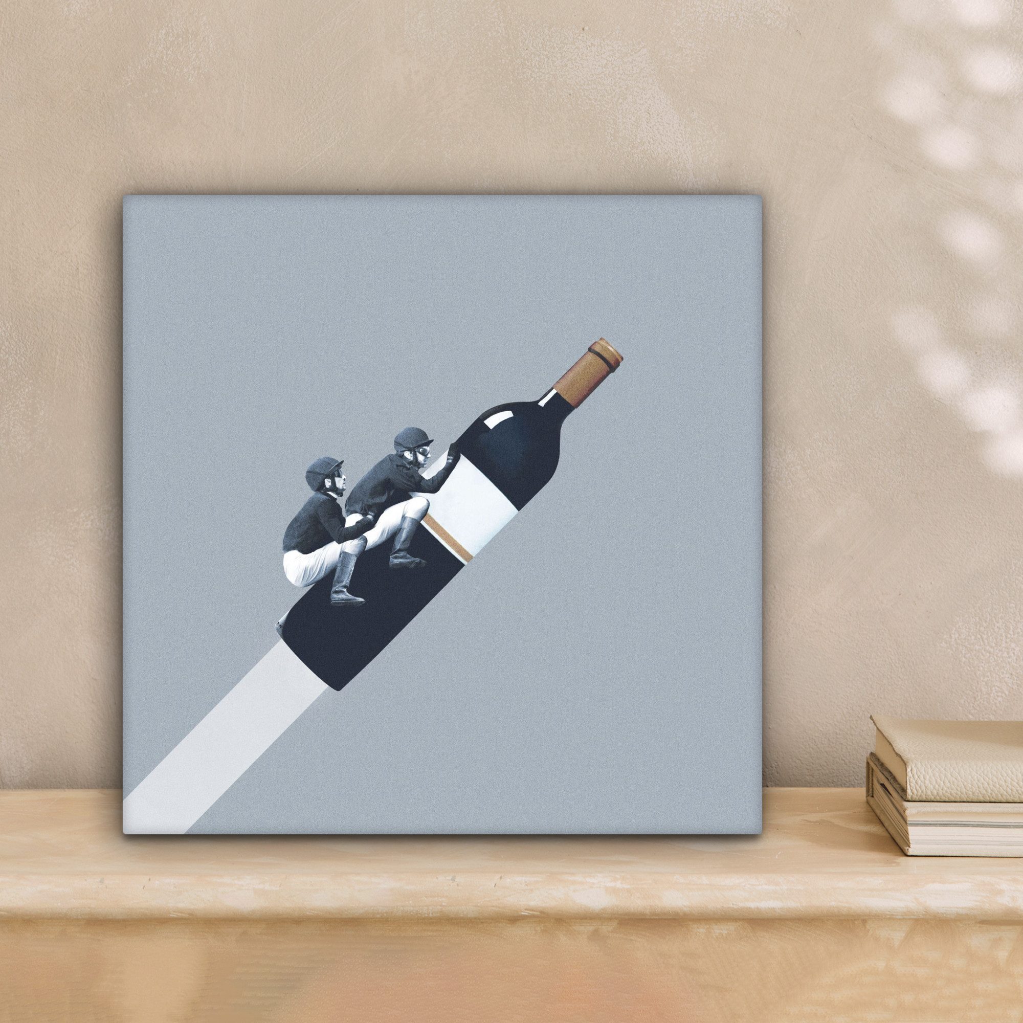 OneMillionCanvasses® Leinwandbild Flasche - Männer - günstig online kaufen