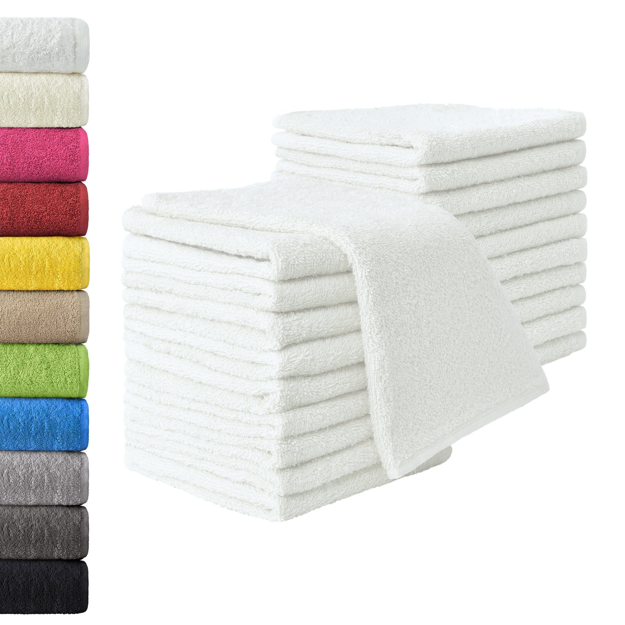 NatureMark Gästehandtuch Gästetuch, 100% Baumwolle (20-St), günstig online kaufen